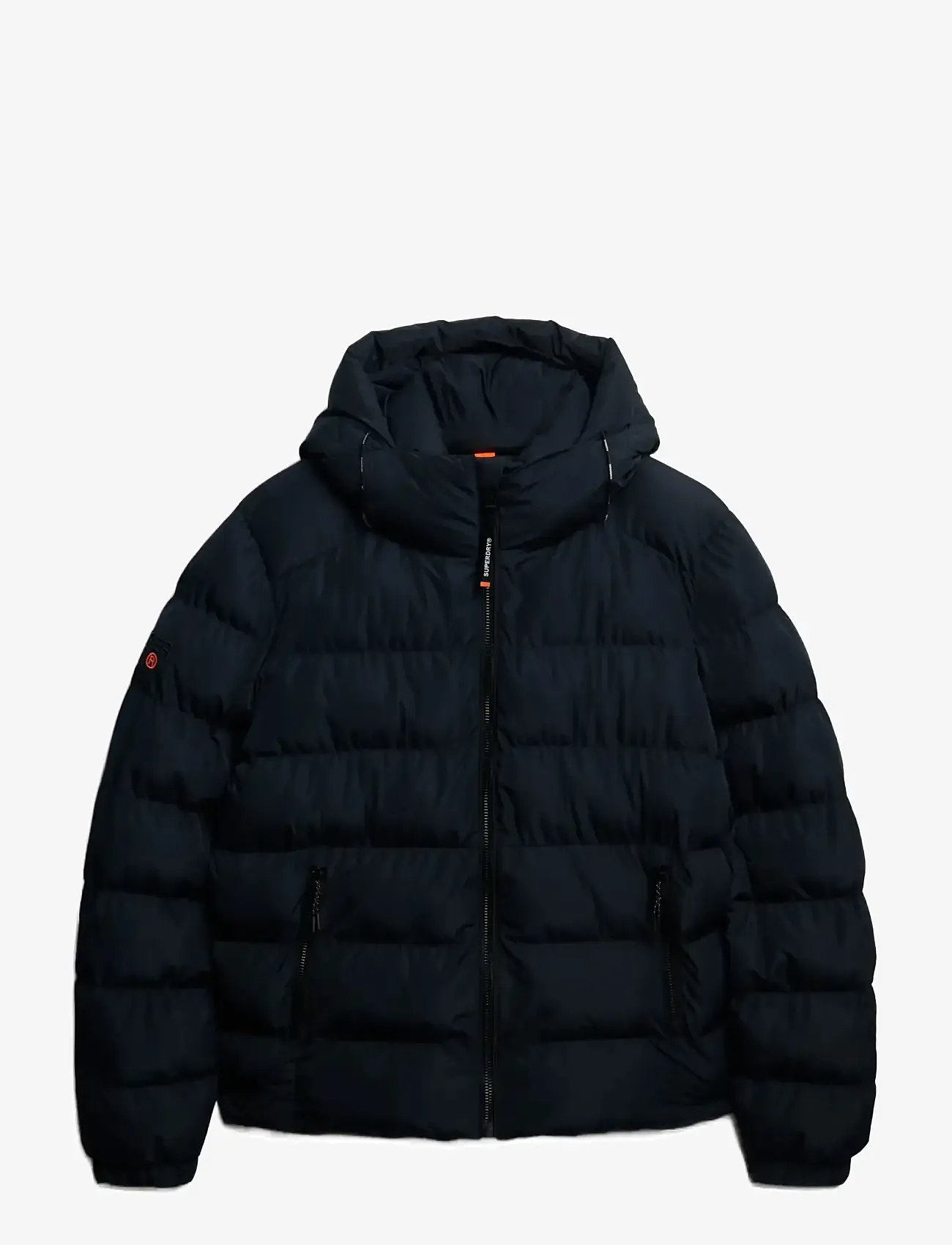 Superdry - HOODED SPORTS PUFFER JACKET - dunjakker - eclipse navy/eclipse navy - 1