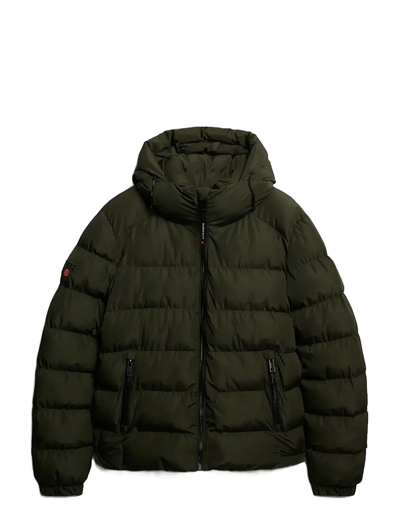 Superdry - HOODED SPORTS PUFFER JACKET - vinterjakker - army khaki/army khaki - 1