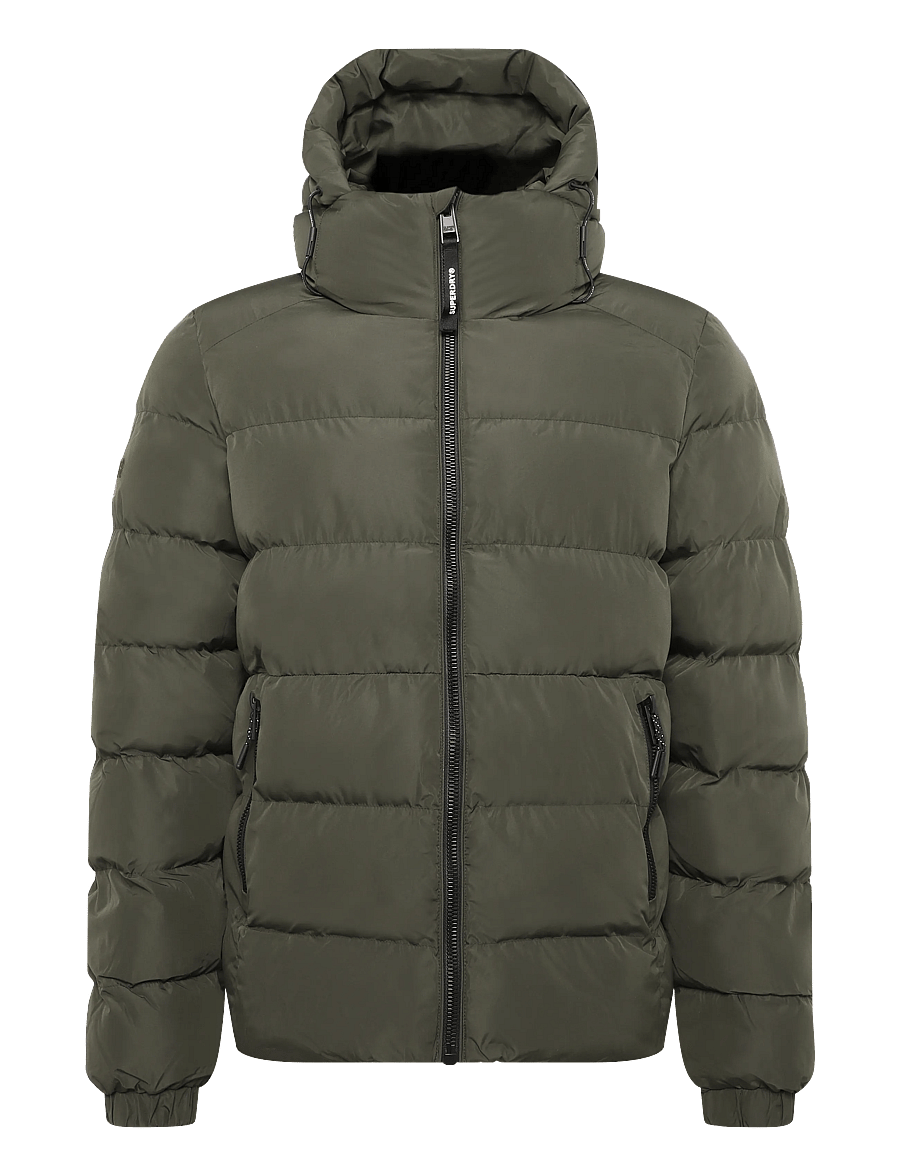 Superdry - HOODED SPORTS PUFFER JACKET - winterjacken - army khaki/army khaki - 1