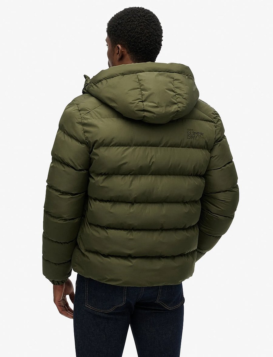 Superdry - HOODED SPORTS PUFFER JACKET - dunjakker - army khaki/army khaki - 2