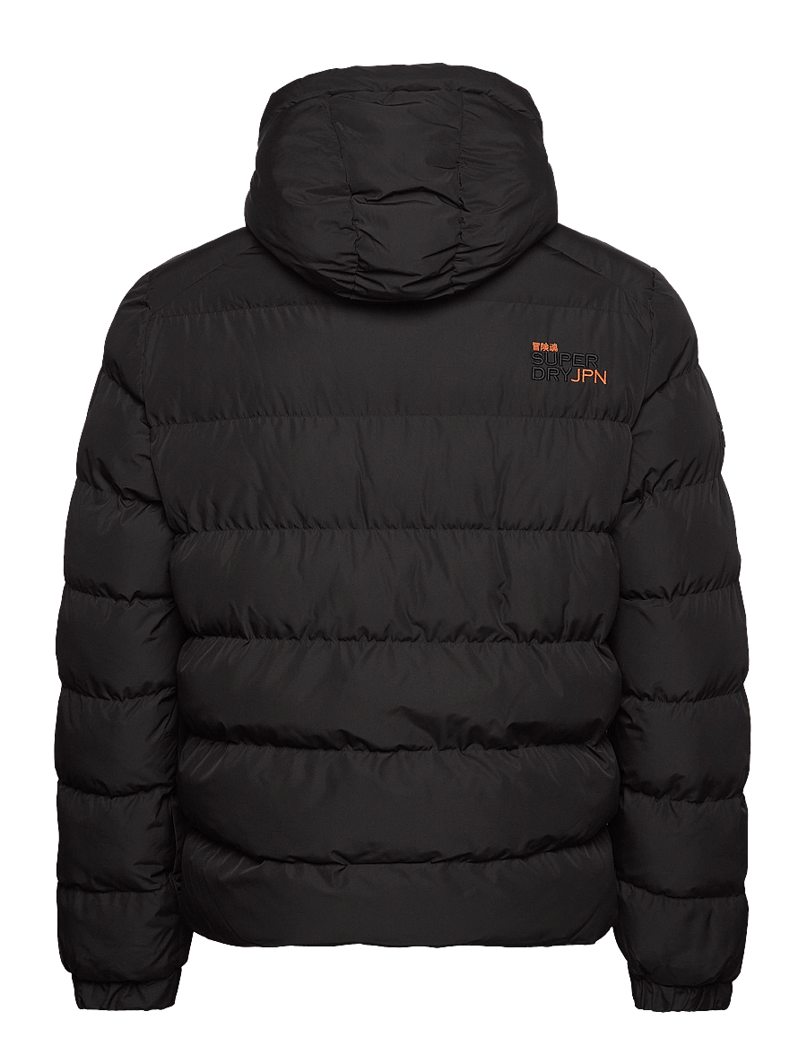 Superdry - HOODED SPORTS PUFFER JACKET - winterjacken - black - 1