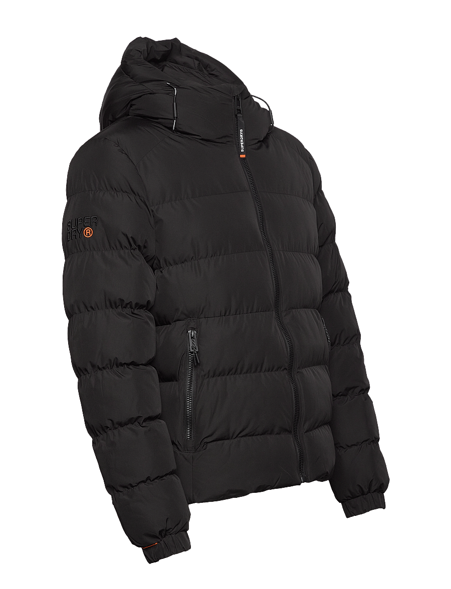 Superdry - HOODED SPORTS PUFFER JACKET - winterjacken - black - 2