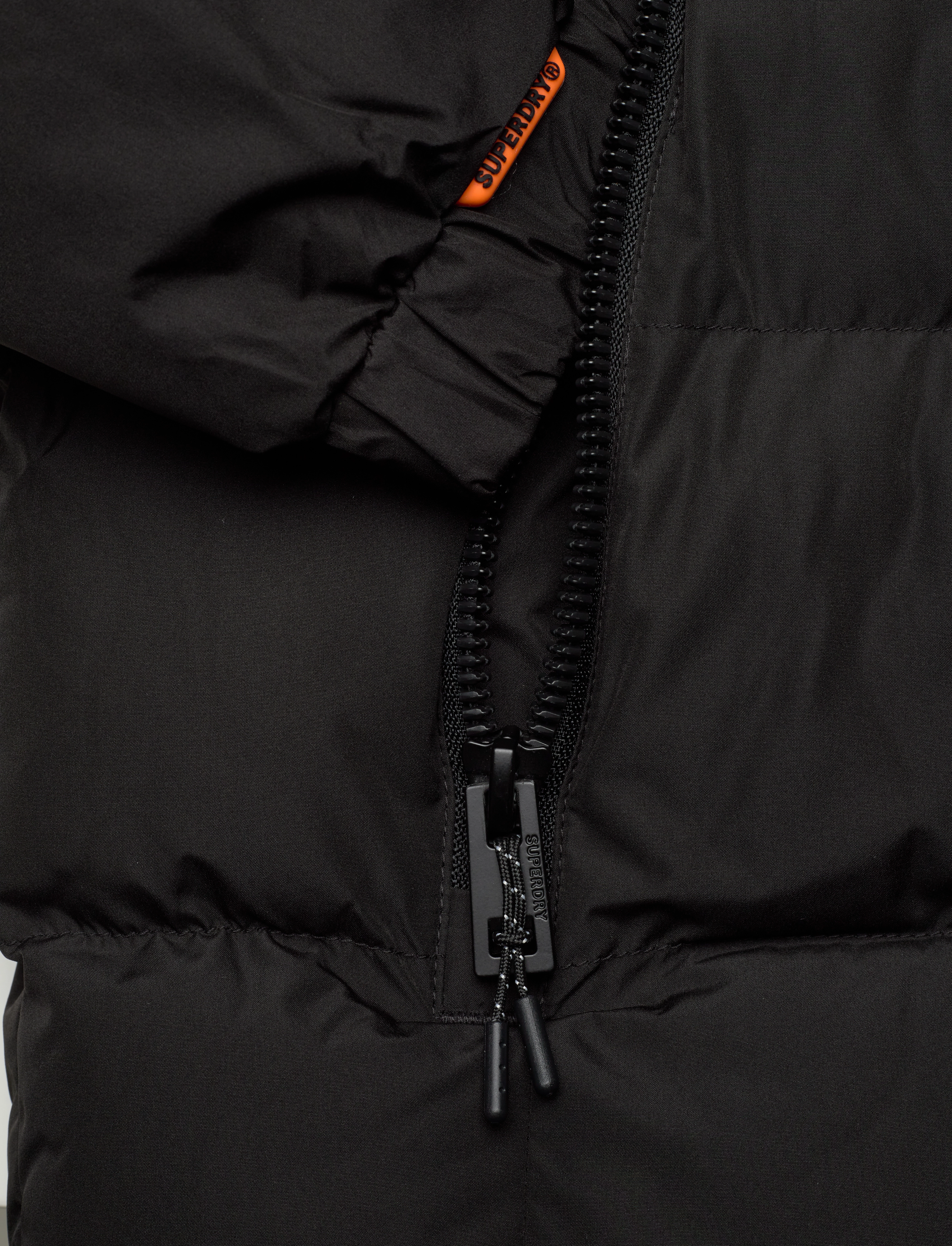 Superdry - HOODED SPORTS PUFFER JACKET - vinterjakker - black - 4