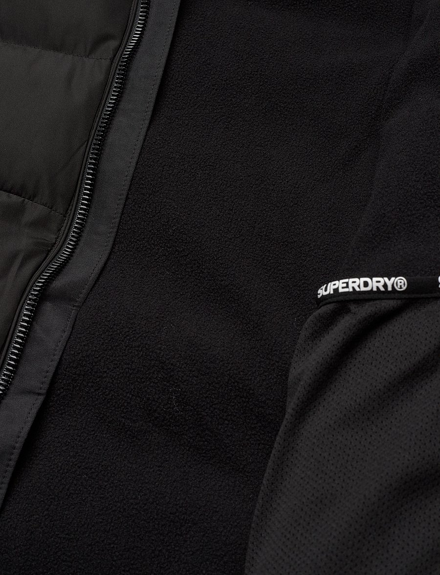 Superdry - HOODED SPORTS PUFFER JACKET - winterjacken - black - 5