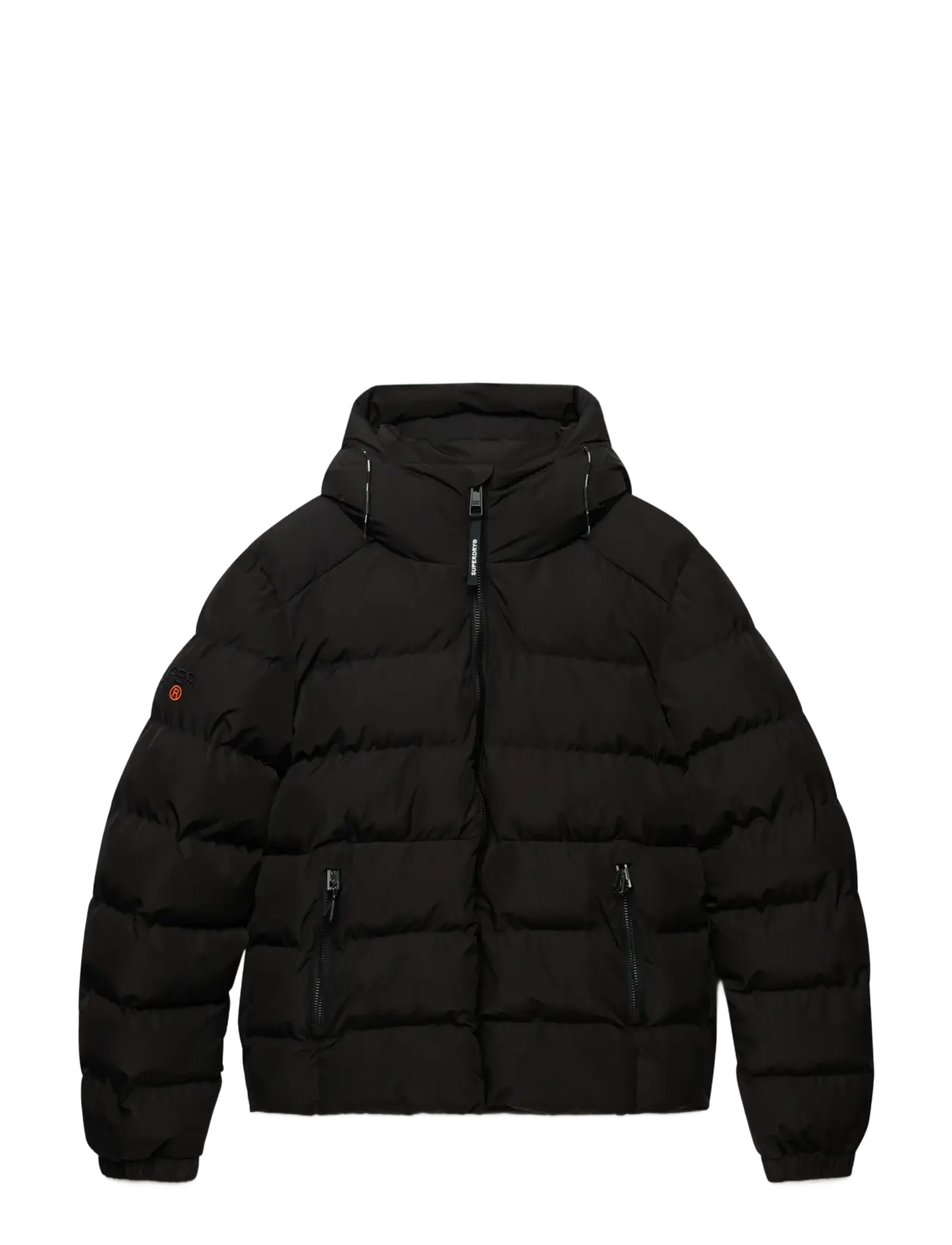 Superdry - HOODED SPORTS PUFFER JACKET - vinterjakker - black/black - 2