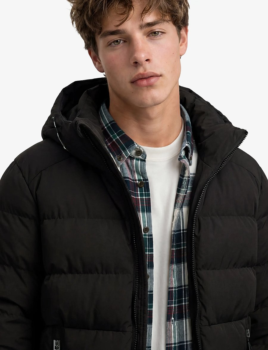 Superdry - HOODED SPORTS PUFFER JACKET - sulejoped - black/black - 4