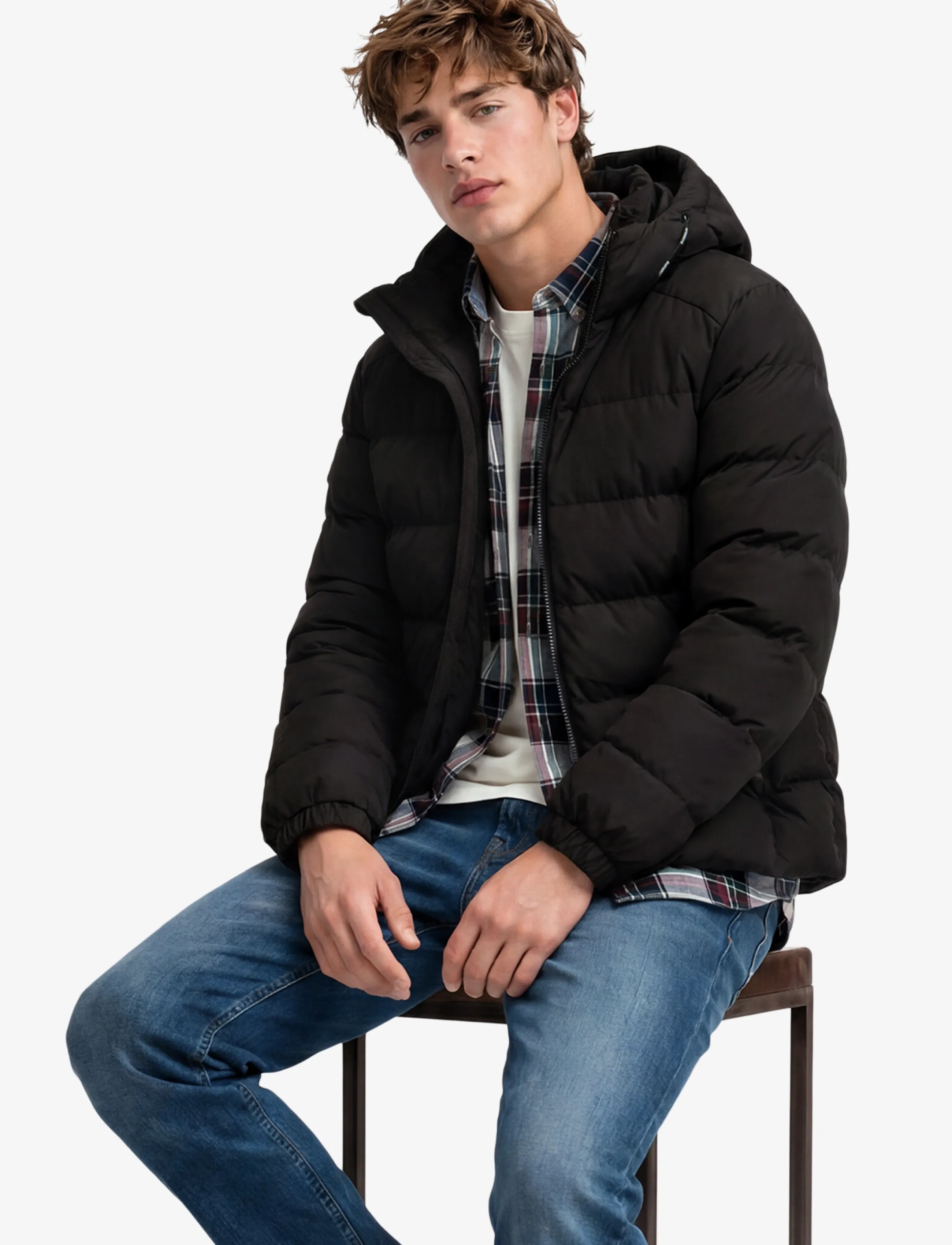 Superdry - HOODED SPORTS PUFFER JACKET - sulejoped - black/black - 5