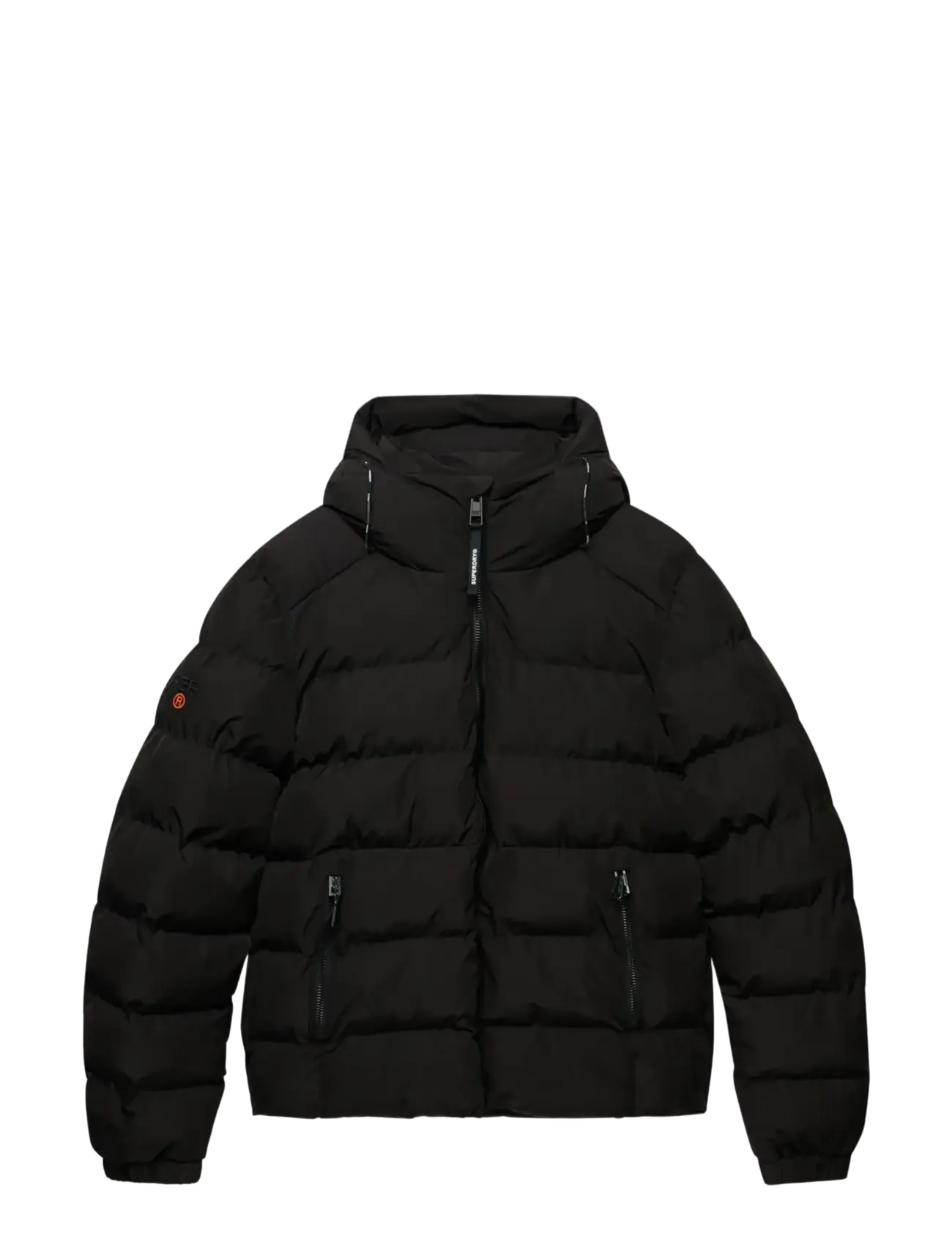 Superdry - HOODED SPORTS PUFFER JACKET - kurtki zimowe - black/black - 3