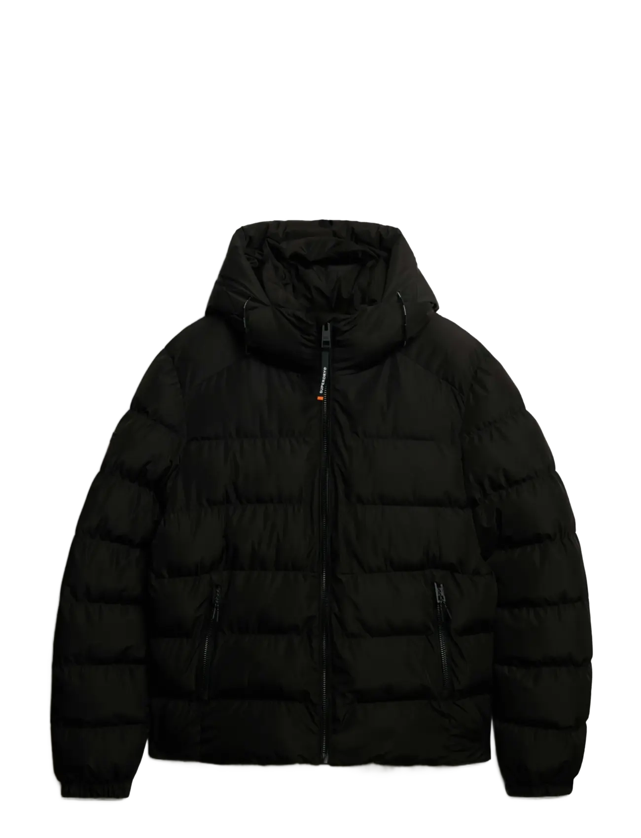 Superdry - HOODED SPORTS PUFFER JACKET - padded jackets - black/black - 2