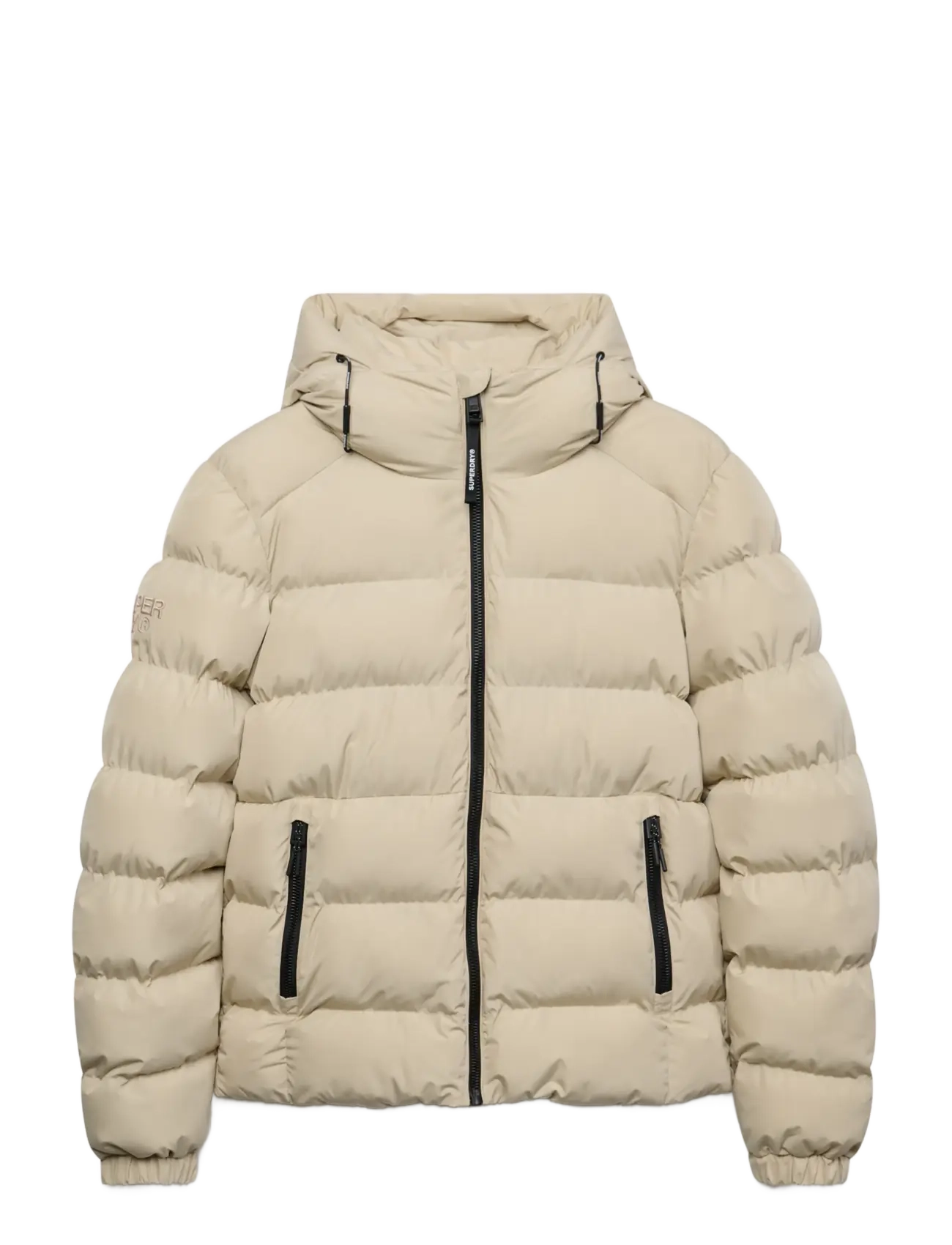 Superdry - HOODED SPORTS PUFFER JACKET - dunjackor - climbing chalk - 1