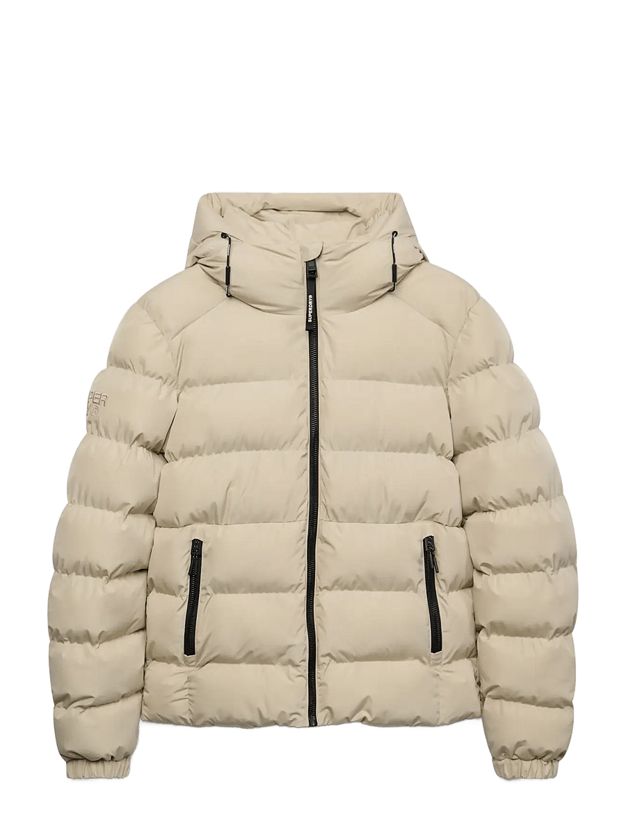 Superdry - HOODED SPORTS PUFFER JACKET - dunjackor - climbing chalk - 1