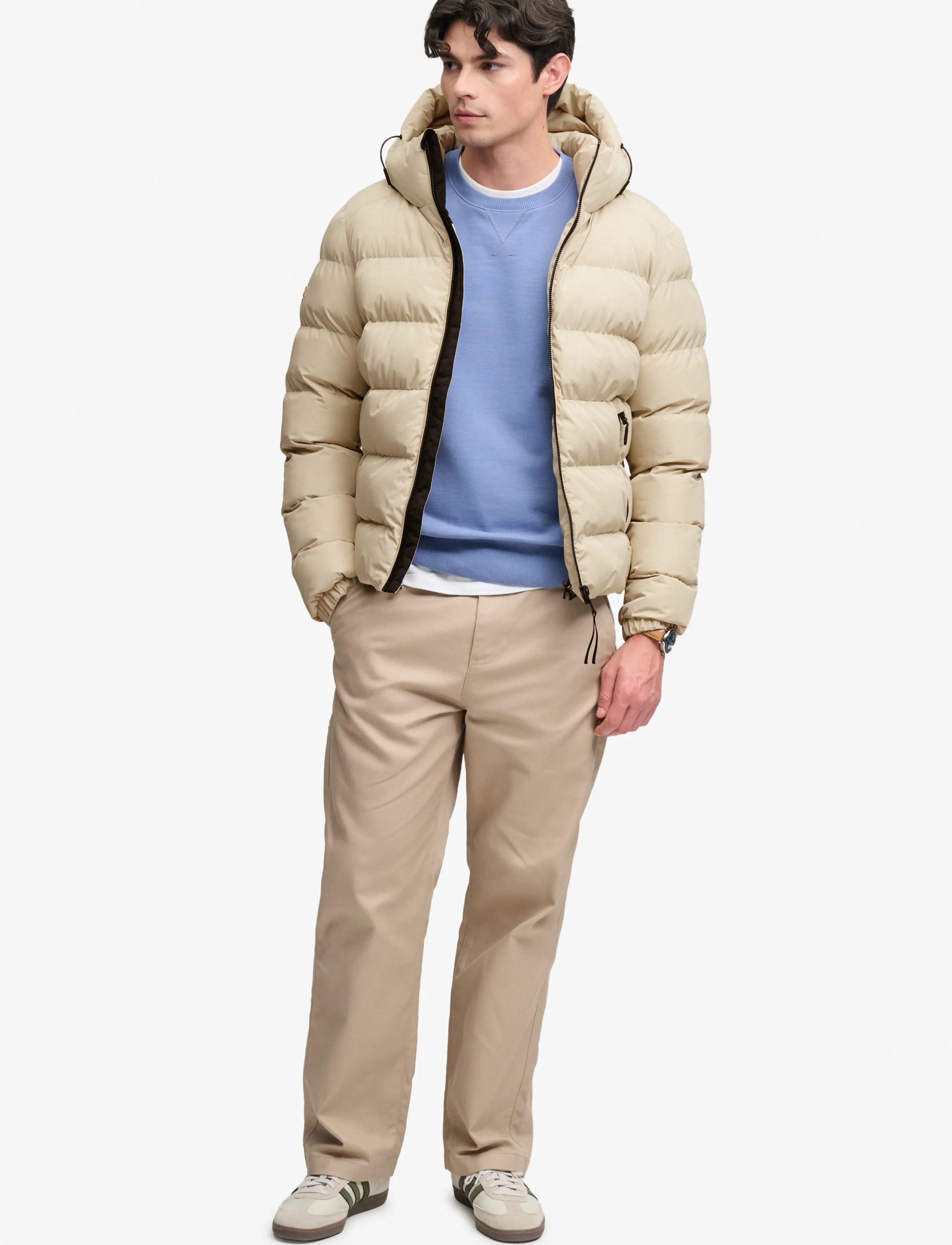 Superdry Hooded Sports Puffer Jacket dunjackor herr – bild 7