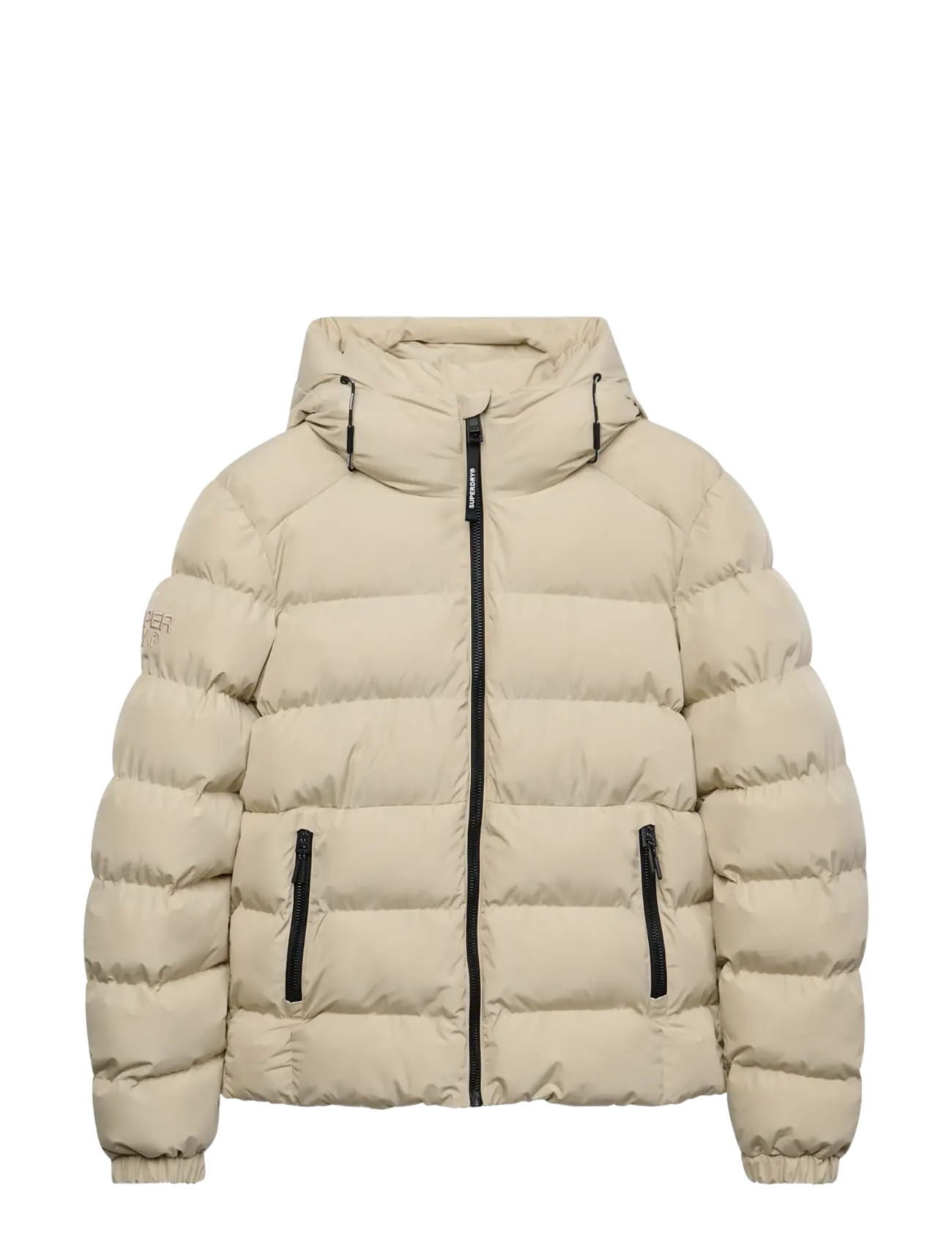 Superdry - HOODED SPORTS PUFFER JACKET - dunjackor - climbing chalk - 2