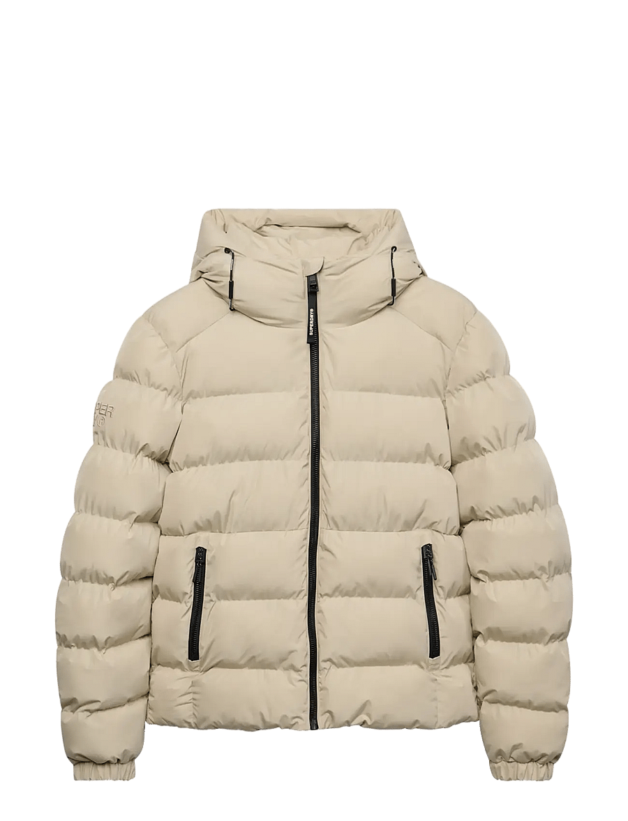 Superdry - HOODED SPORTS PUFFER JACKET - dunjackor - climbing chalk - 2