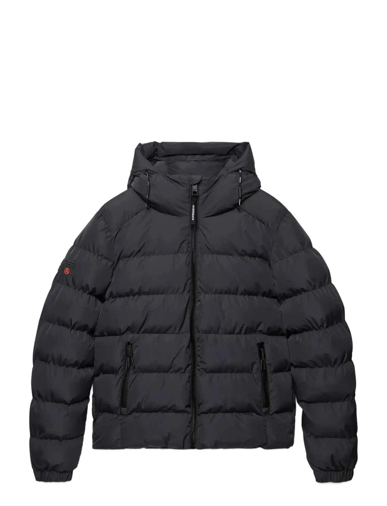 Superdry - HOODED SPORTS PUFFER JACKET - daunenjacken - ebony/ebony - 1