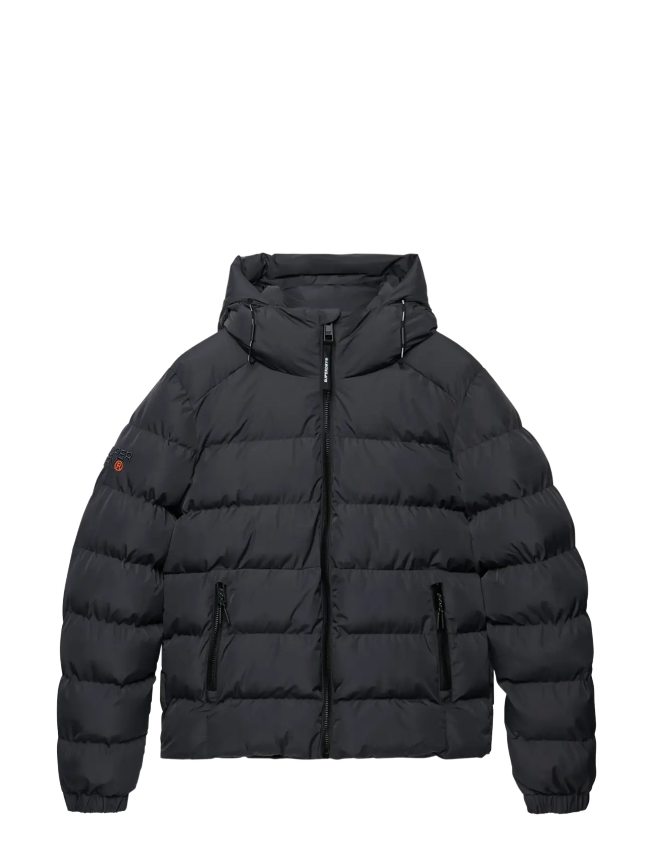 Superdry - HOODED SPORTS PUFFER JACKET - daunenjacken - ebony/ebony - 2