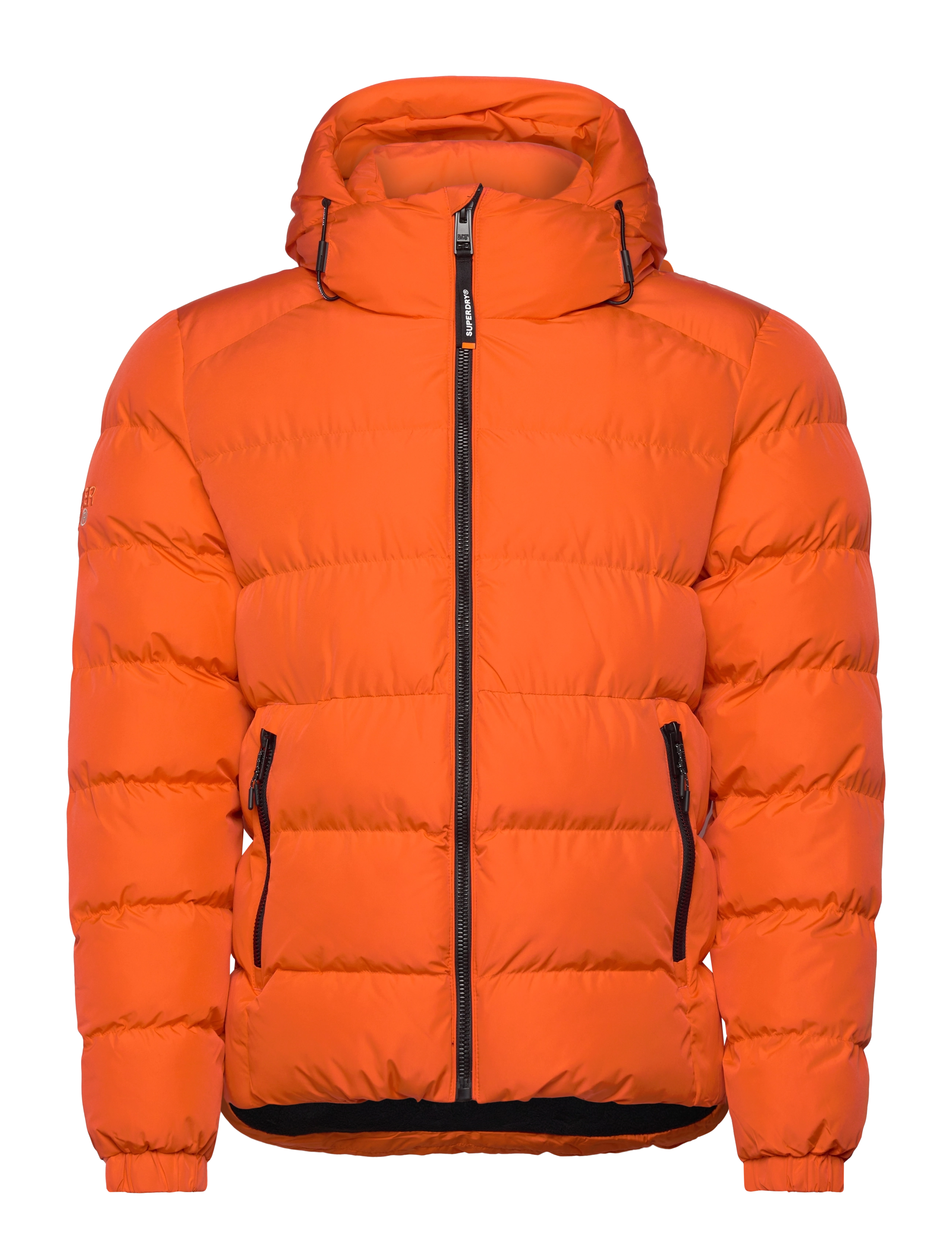 Superdry - HOODED SPORTS PUFFER JACKET - vinterjakker - flame orange - 1