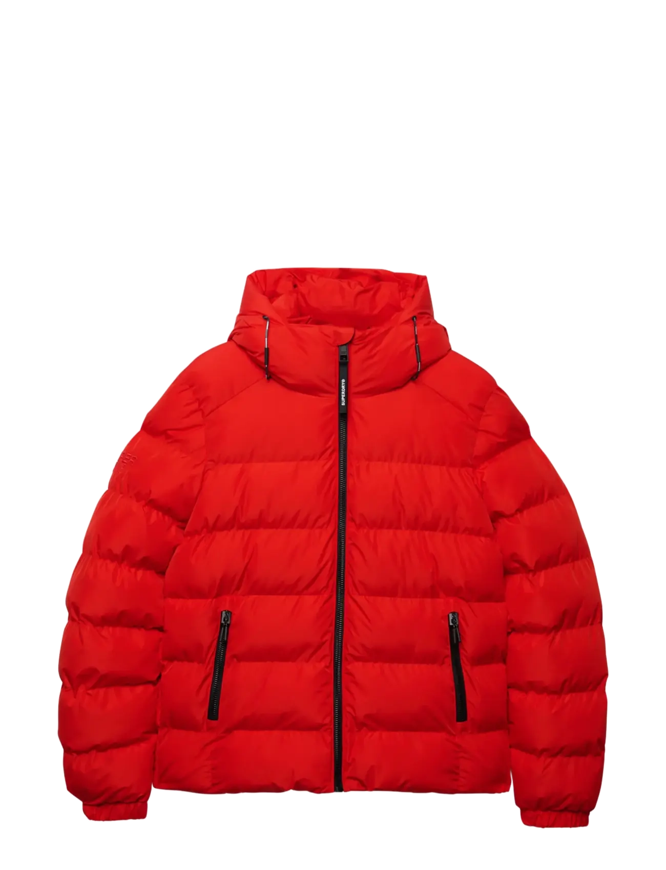 Superdry - HOODED SPORTS PUFFER JACKET - dunjackor - lead red - 2