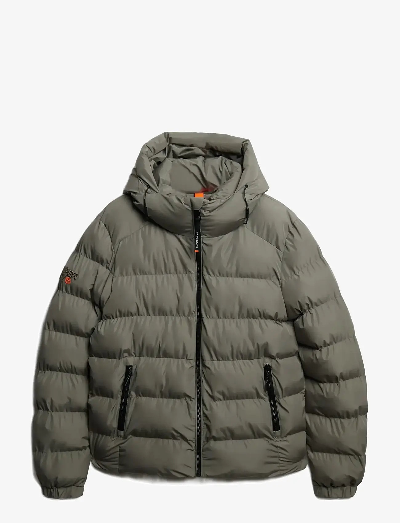Superdry - HOODED SPORTS PUFFER JACKET - vinterjakker - light khaki green - 1