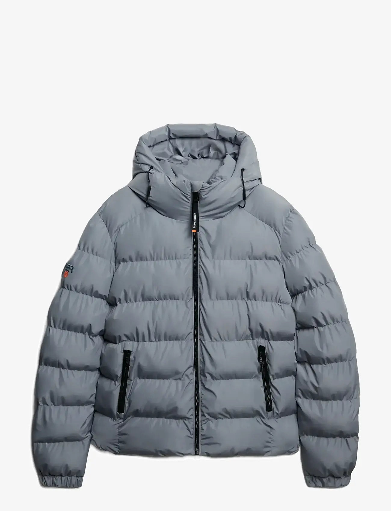 Superdry - HOODED SPORTS PUFFER JACKET - dunjakker - washed denim - 1