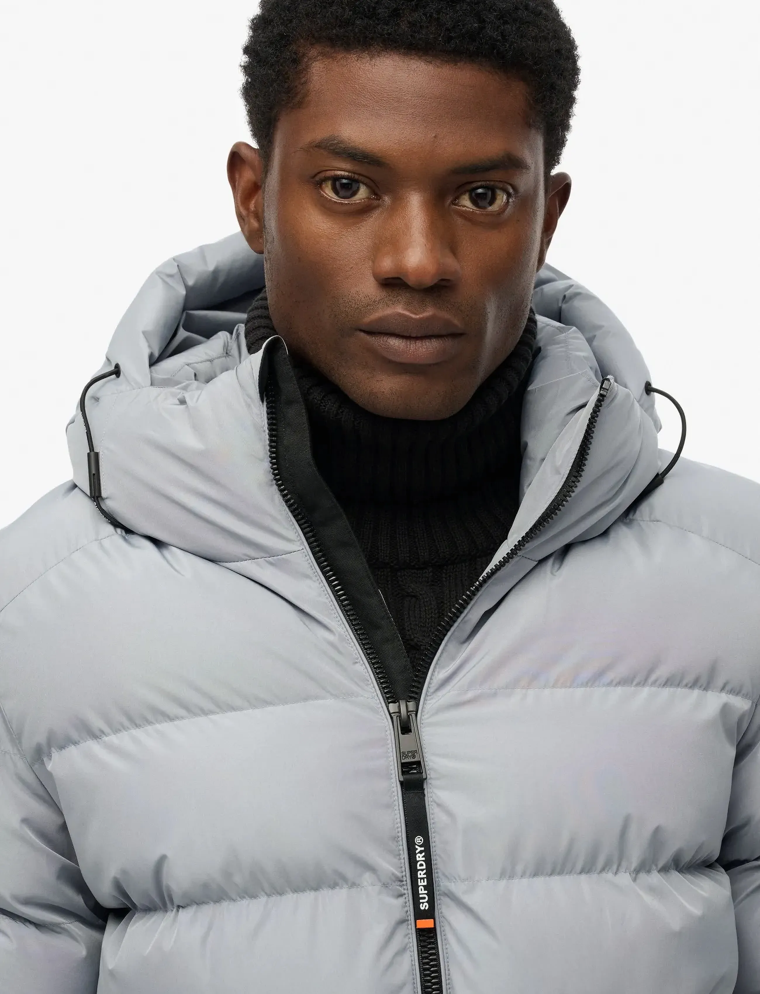 Superdry - HOODED SPORTS PUFFER JACKET - dunjakker - washed denim - 2