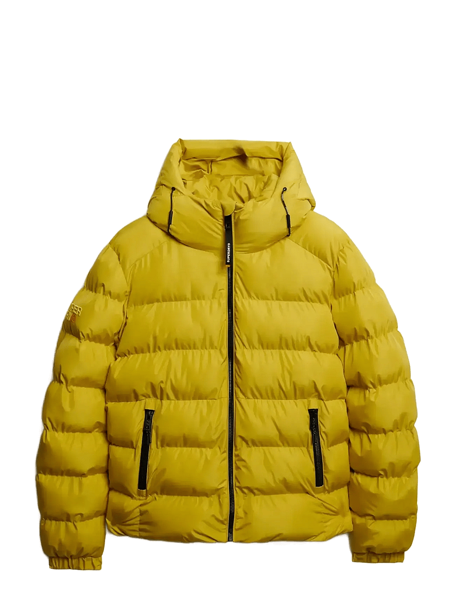 Superdry - HOODED SPORTS PUFFER JACKET - dunjakker - wax yellow - 1