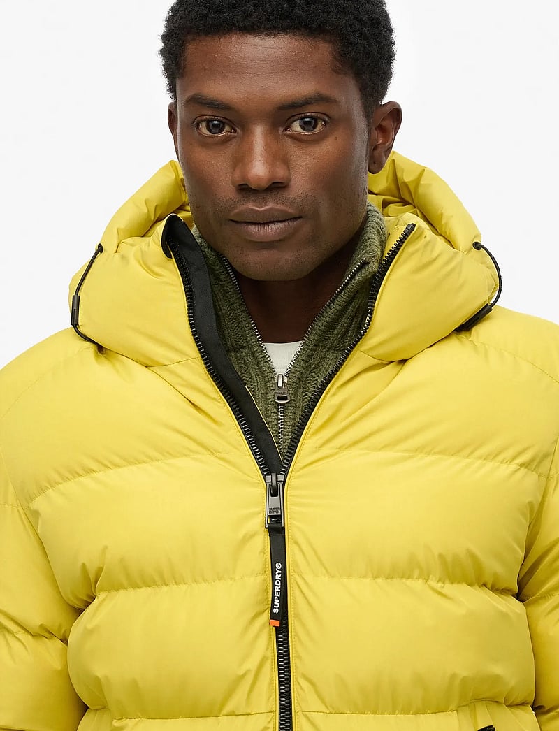 Superdry - HOODED SPORTS PUFFER JACKET - talvejoped - wax yellow - 2