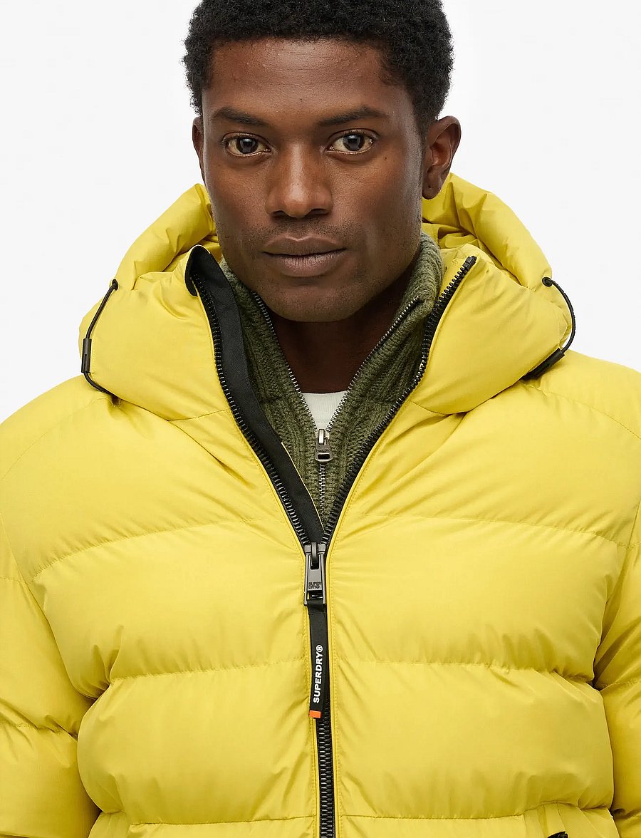 Superdry - HOODED SPORTS PUFFER JACKET - dunjakker - wax yellow - 2