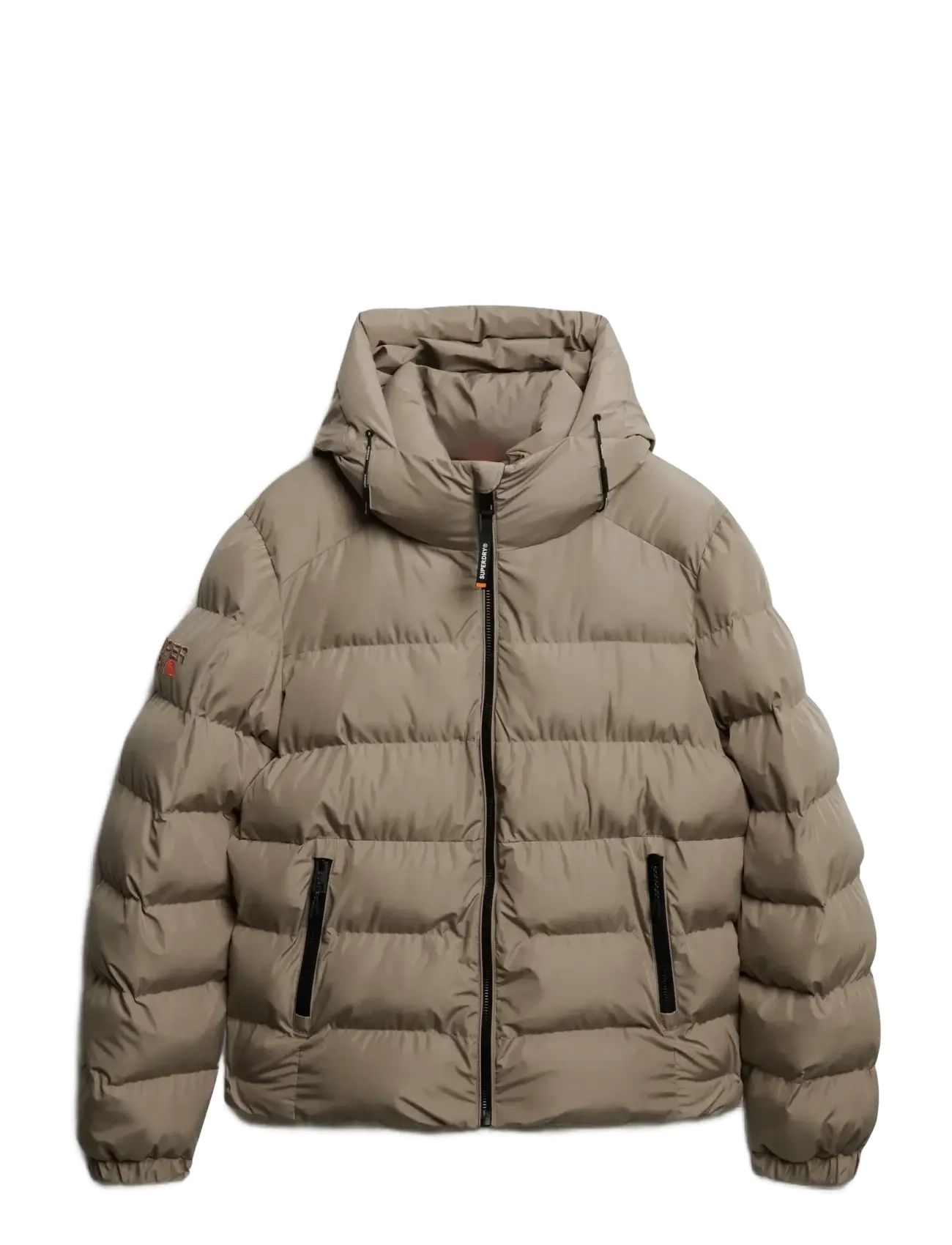 SUPERDRY Hooded Sport Puffer Jacke Beige - XL - Herren