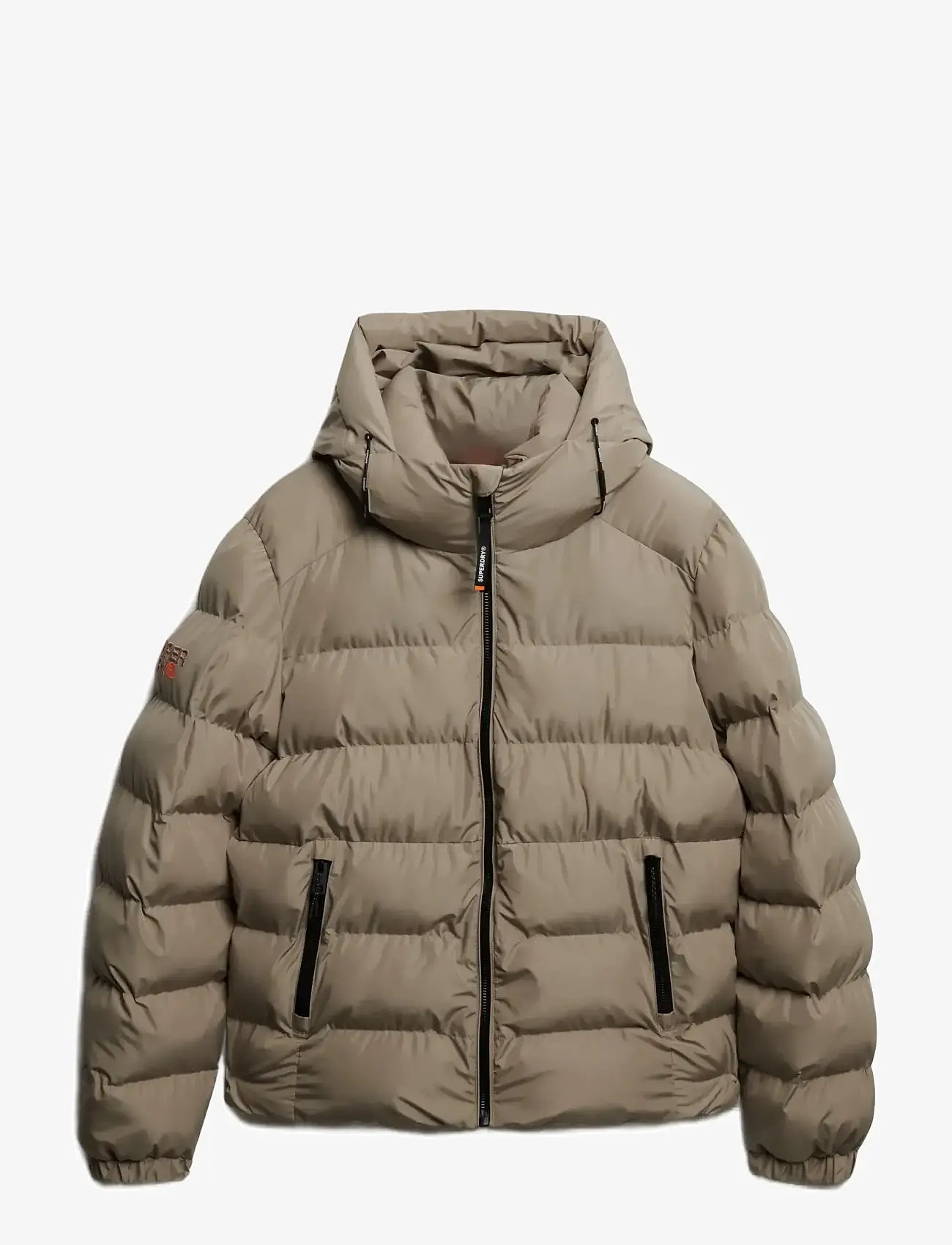 Superdry - HOODED SPORTS PUFFER JACKET - dunjakker - winter twig beige - 1