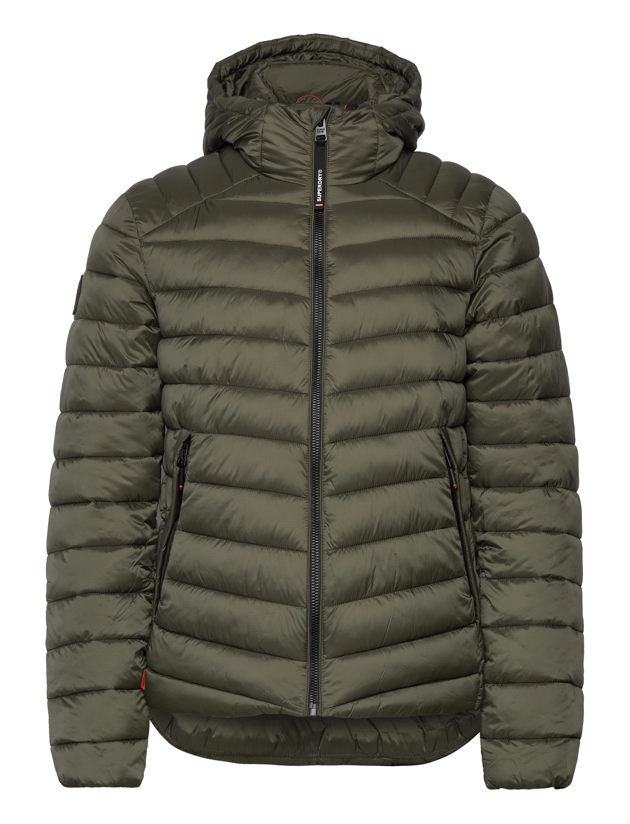 Superdry HOODED FUJI SPORT PADDED JKT - Riided - ARMY KHAKI / green