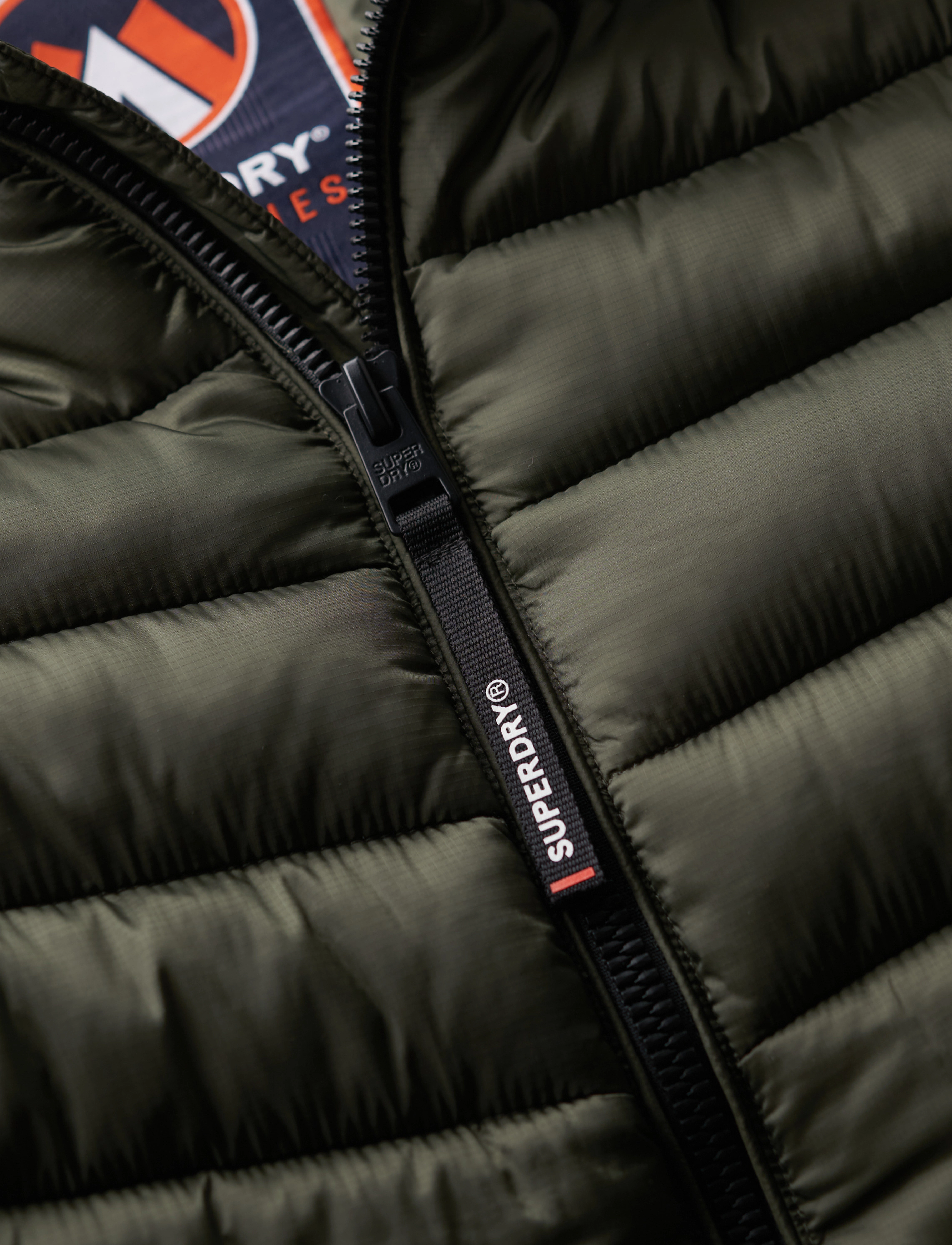 Superdry - HOODED FUJI SPORT PADDED JKT - forårsjakker - army khaki - 5