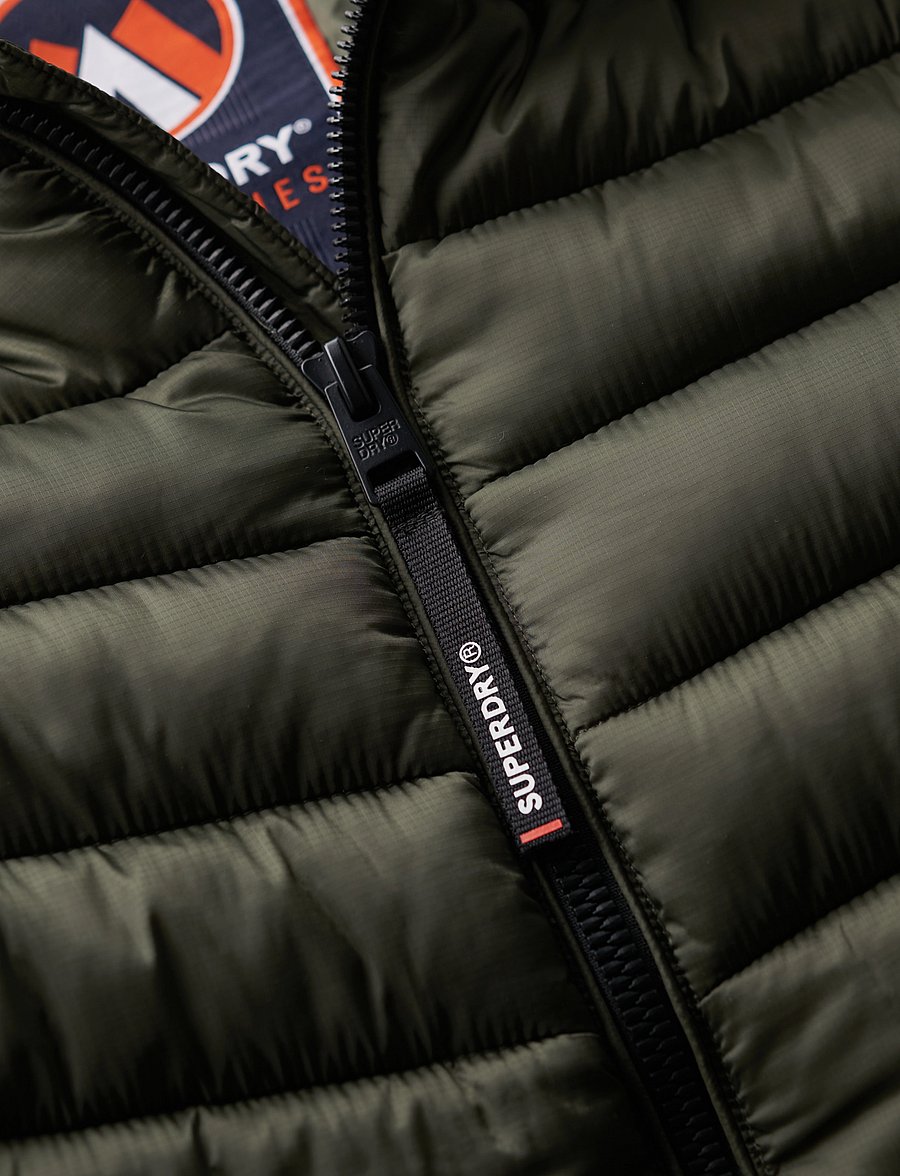 Superdry - HOODED FUJI SPORT PADDED JKT - frühlingsjacken - army khaki - 5