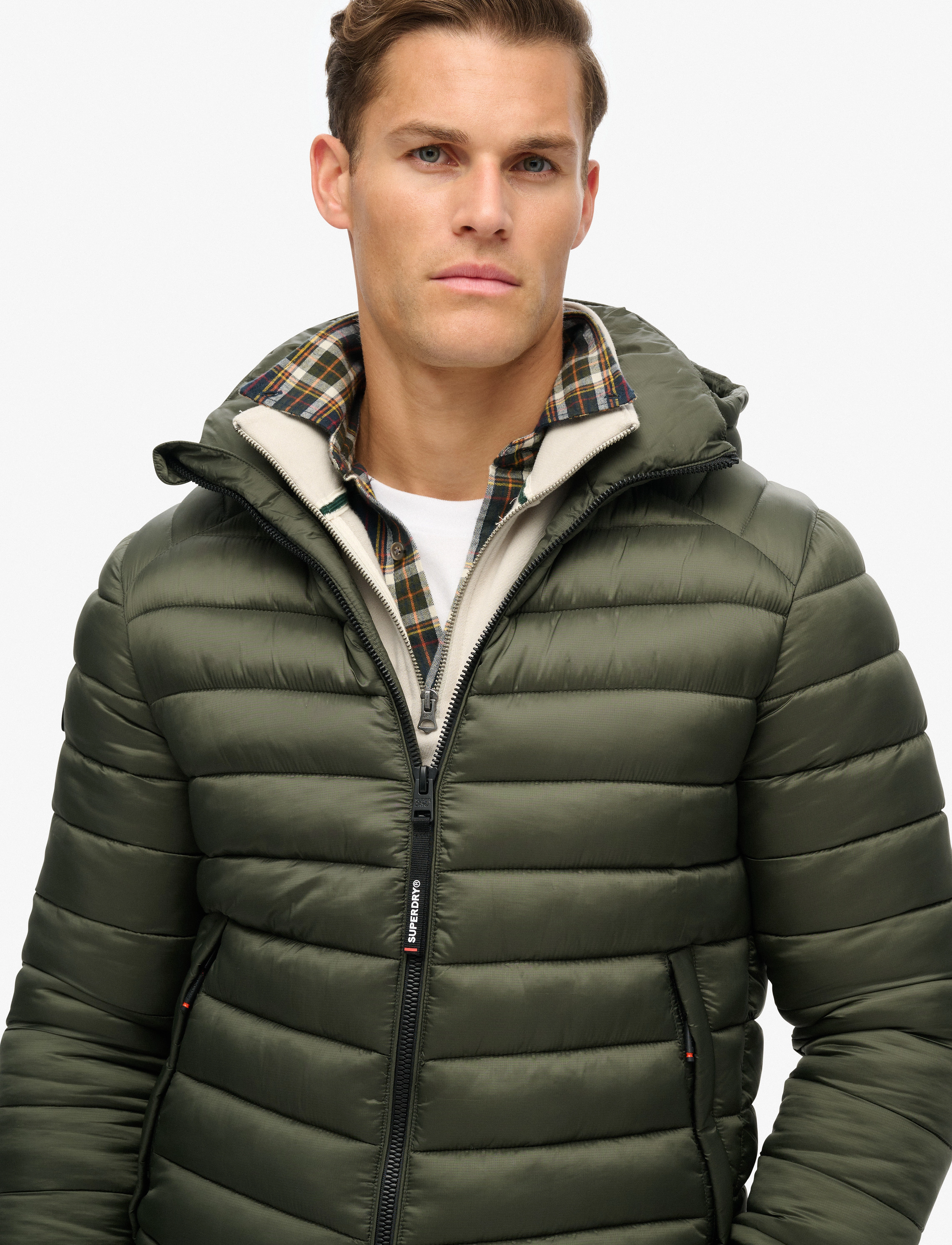 Superdry - HOODED FUJI SPORT PADDED JKT - vindjakker - army khaki - 5