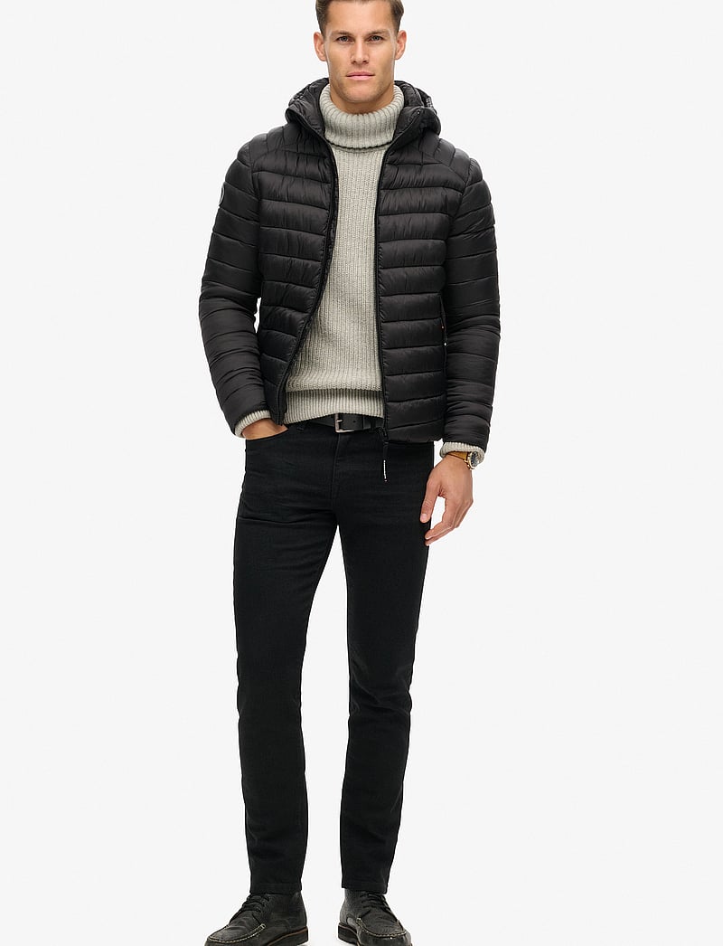 Superdry - HOODED FUJI SPORT PADDED JKT - vestes de printemps - black - 4