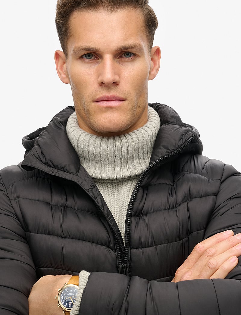 Superdry - HOODED FUJI SPORT PADDED JKT - vestes de printemps - black - 5
