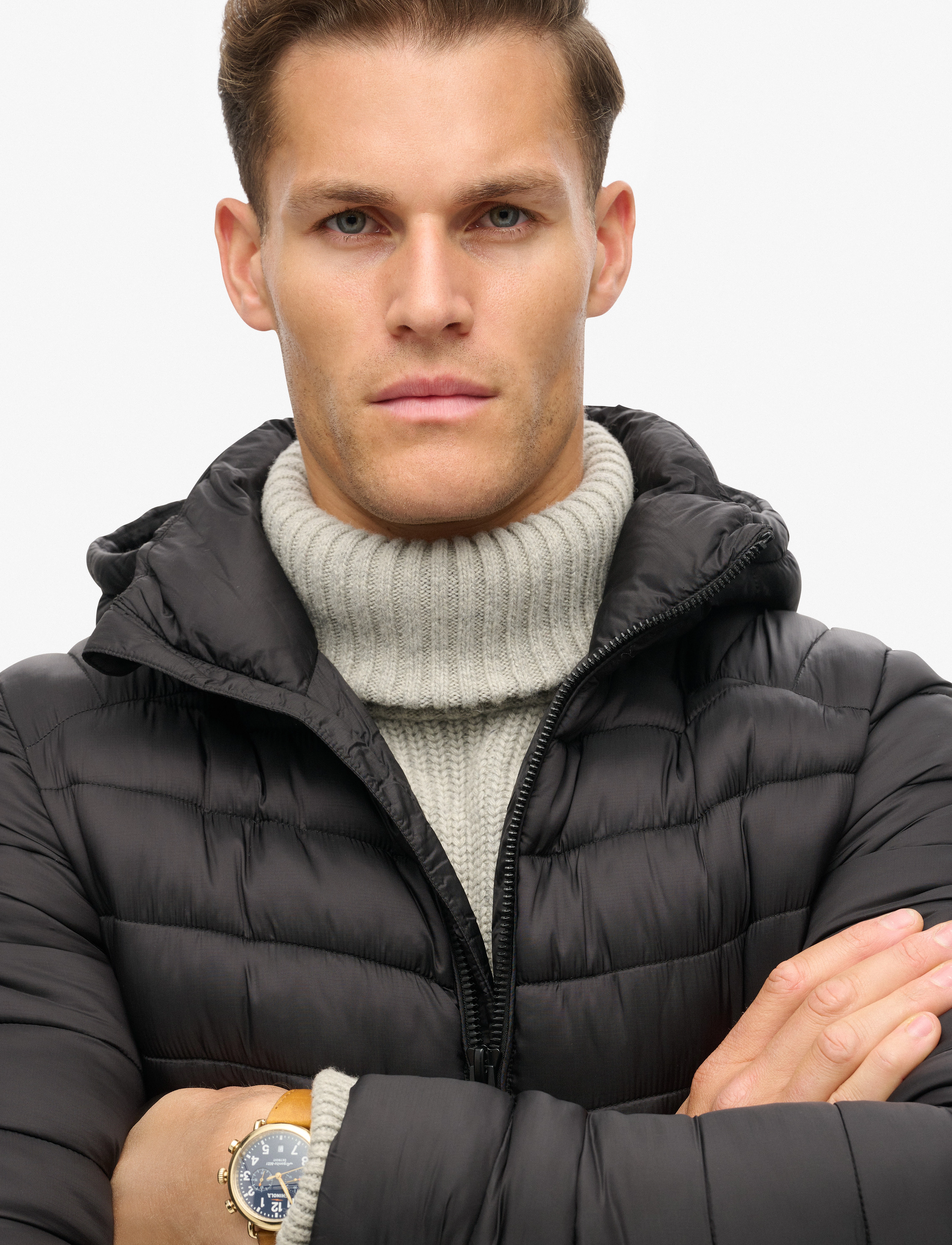 Superdry - HOODED FUJI SPORT PADDED JKT - forårsjakker - black - 5