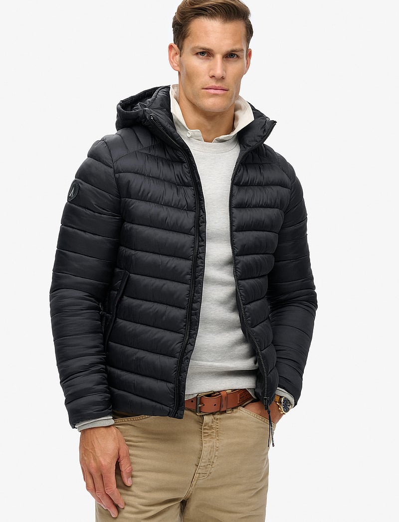 Superdry - HOODED FUJI SPORT PADDED JKT - herbstjacken - eclipse navy - 0