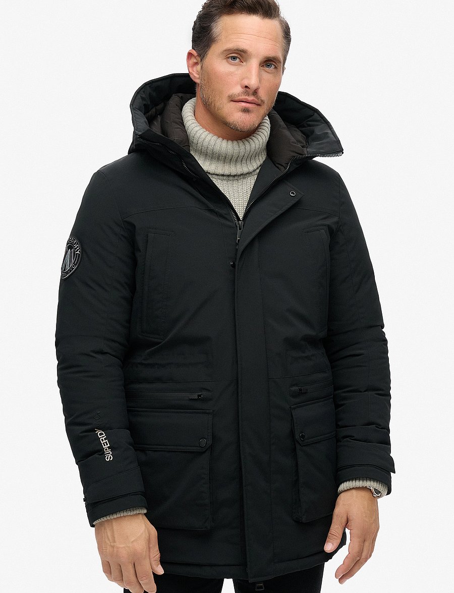 Superdry - CITY PADDED PARKA JACKET - parkas - black - 2
