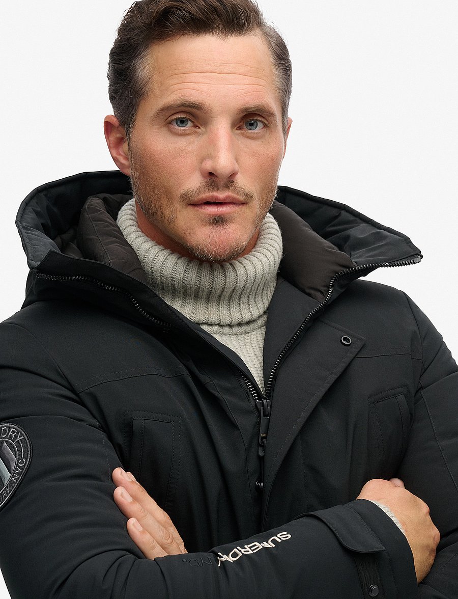 Superdry - CITY PADDED PARKA JACKET - parkas - black - 4