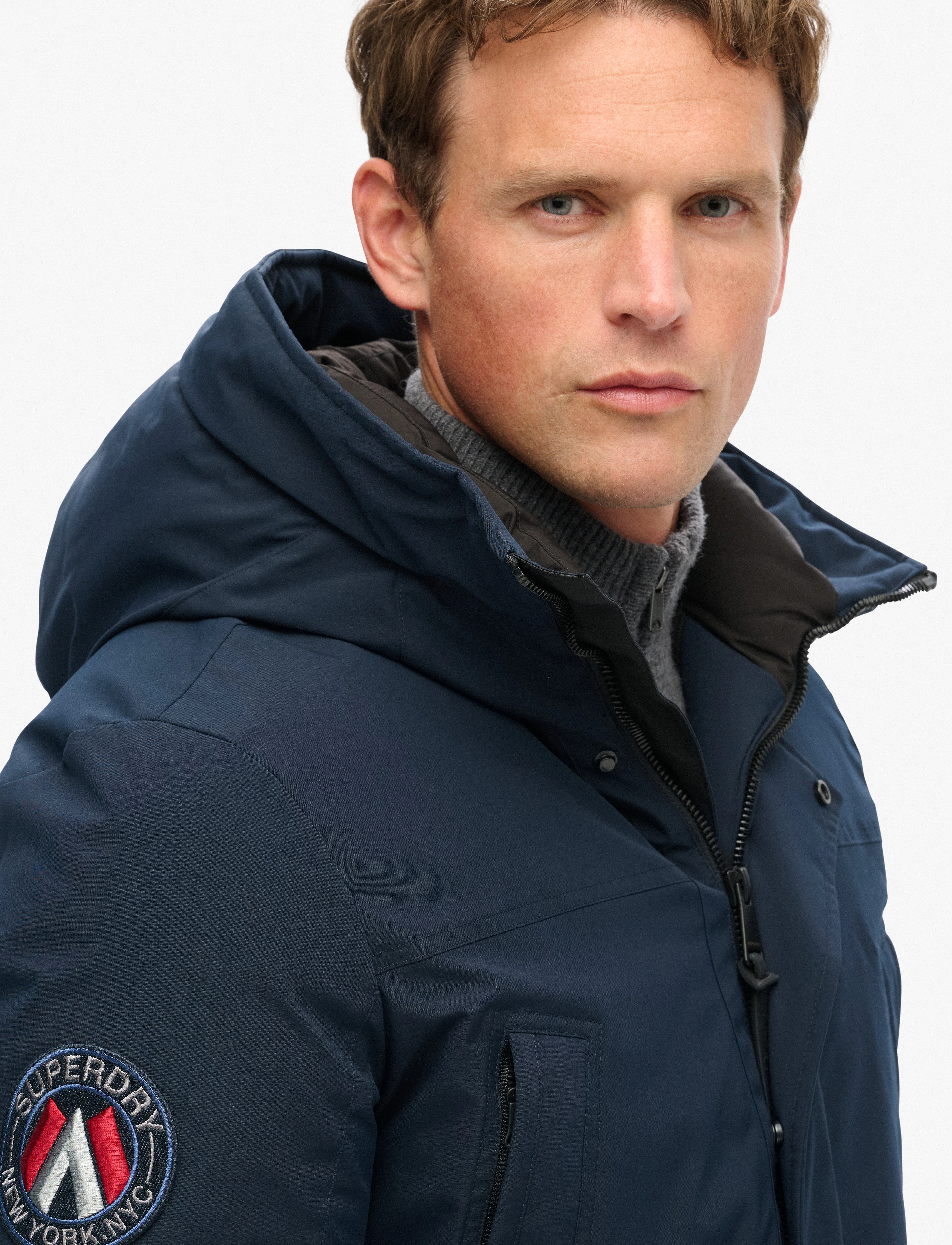 Superdry - CITY PADDED PARKA JACKET - talvejoped - eclipse navy - 4
