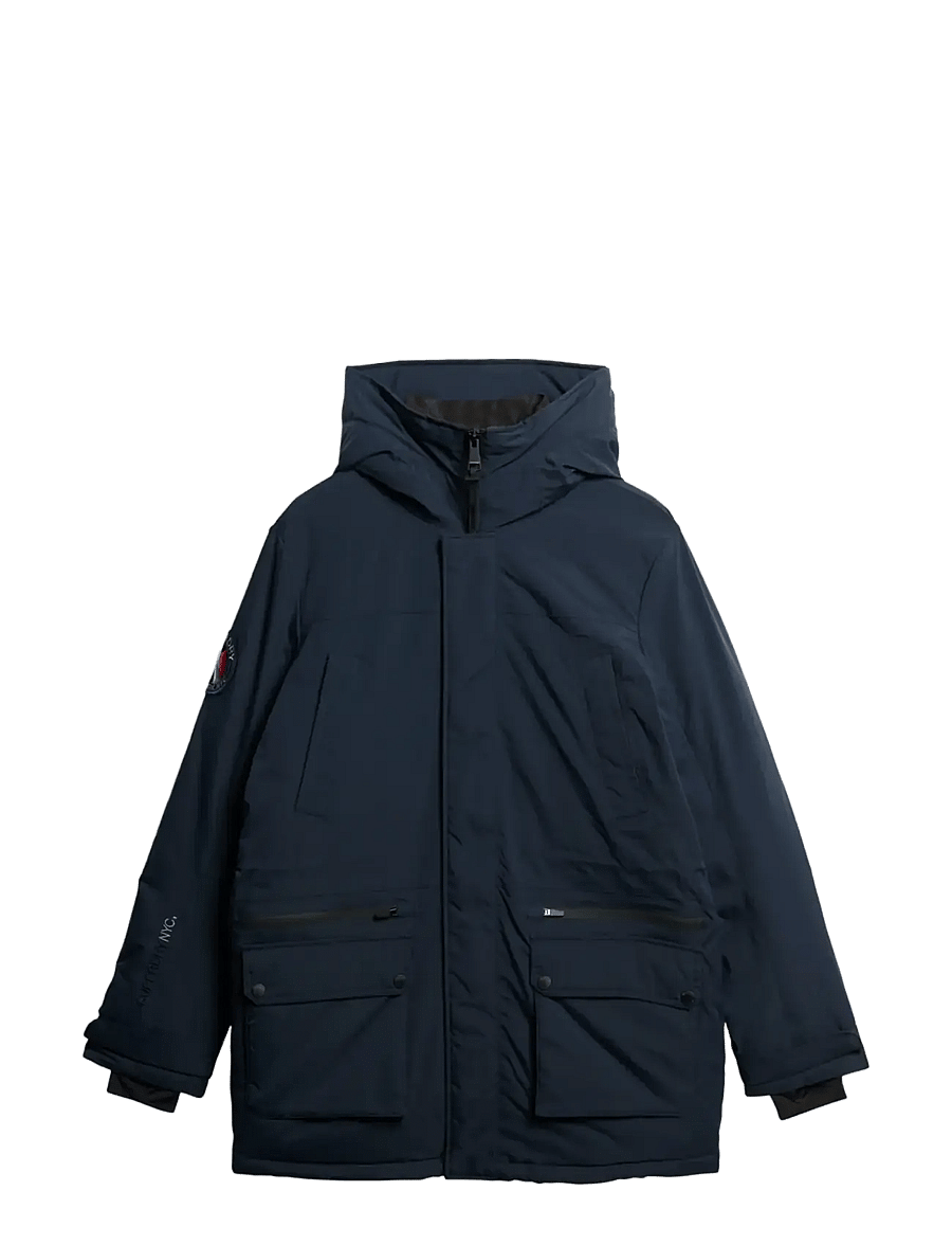 Superdry - CITY PADDED PARKA JACKET - vinterjakker - eclipse navy - 2