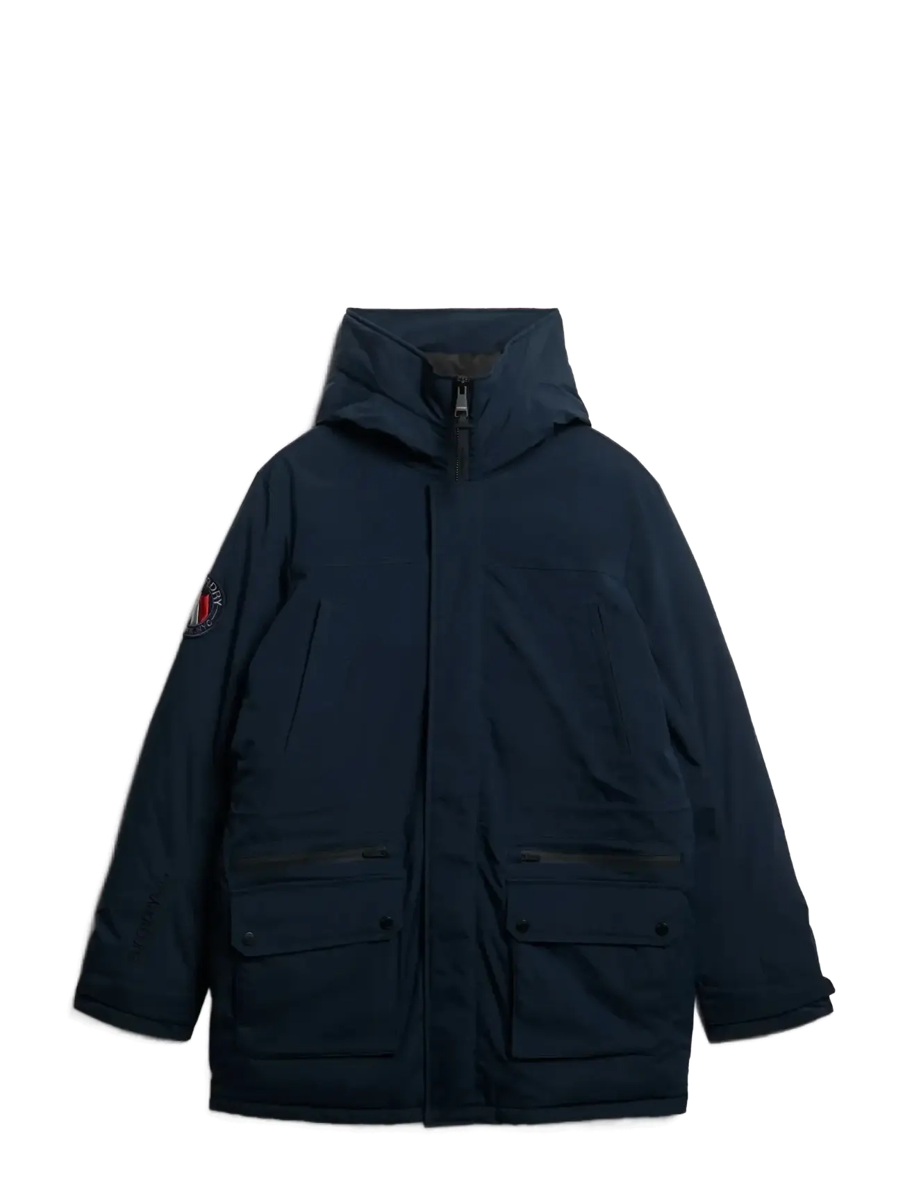 SUPERDRY City Gefüttert Parka Jacke Navy - XL - Herren