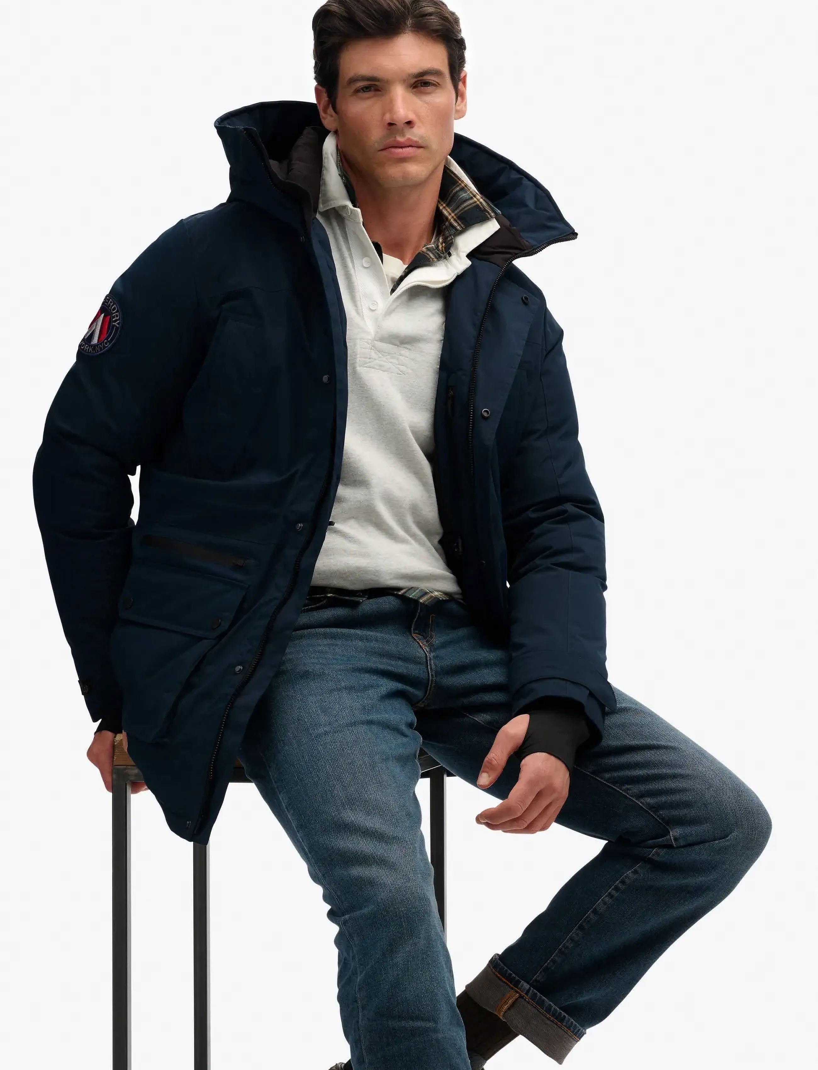 Superdry - CITY PADDED PARKA JACKET - parkas - midnight navy - 4