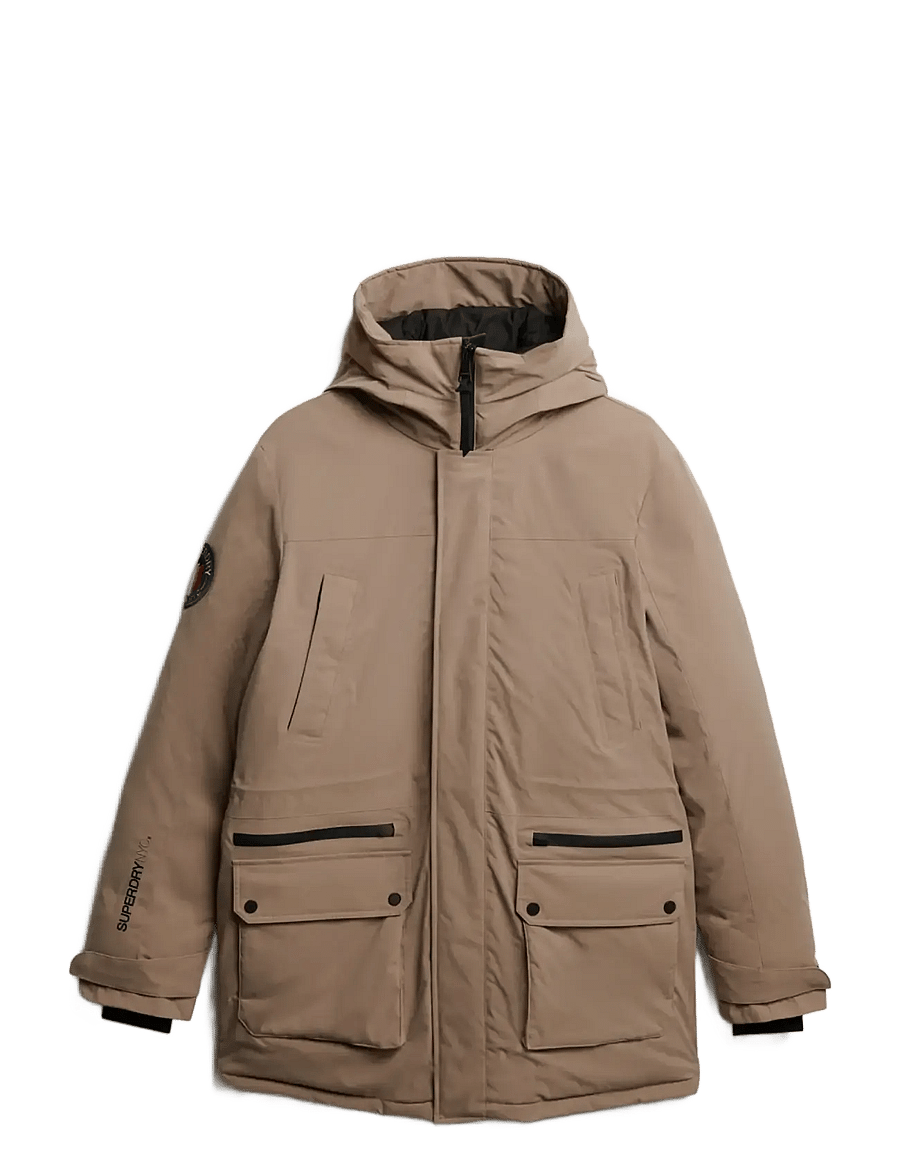 Superdry - CITY PADDED PARKA JACKET - vinterjakker - timber wolf brown - 1