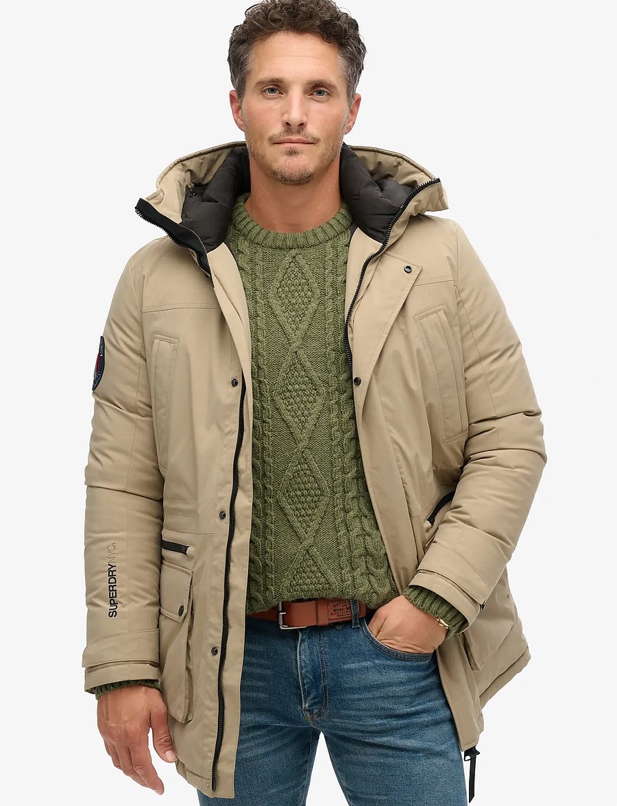 Superdry - CITY PADDED PARKA JACKET - vinterjakker - timber wolf brown - 0