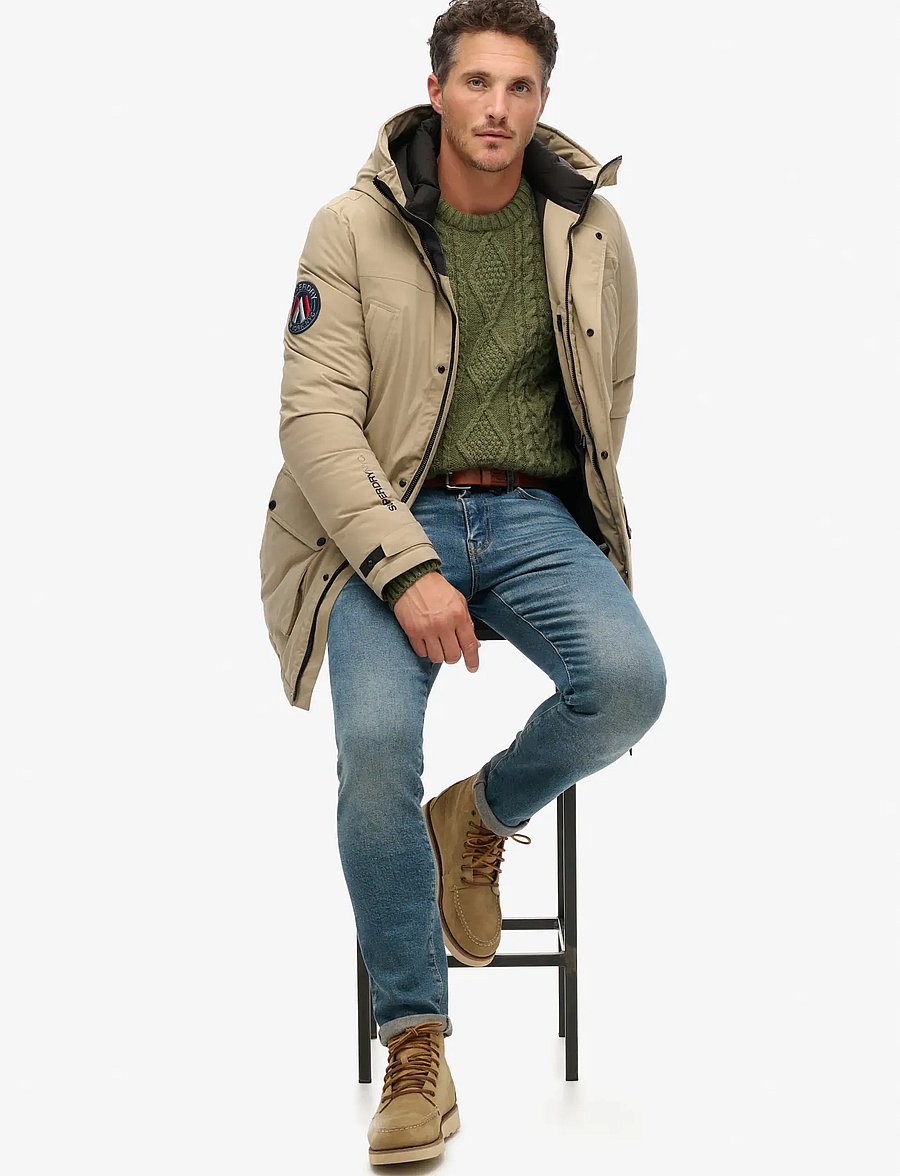 Superdry - CITY PADDED PARKA JACKET - vinterjakker - timber wolf brown - 4