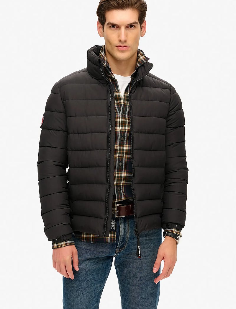 Superdry - FUJI EMB PADDED JACKET - winterjacken - black - 0