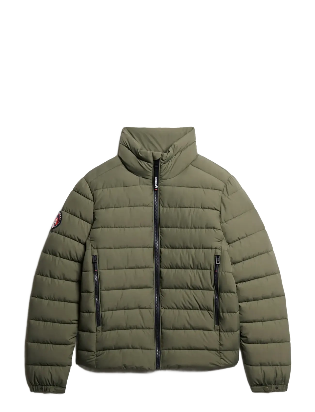 Superdry FUJI EMB PADDED JACKET - Vaatteet - DUSTY OLIVE GREEN / khaki/green