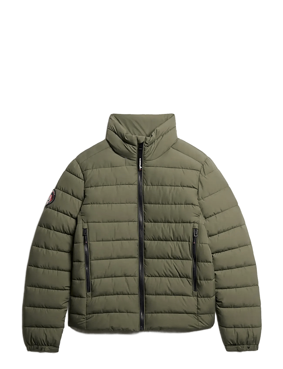 Superdry - FUJI EMB PADDED JACKET - down jackets - dusty olive green - 1